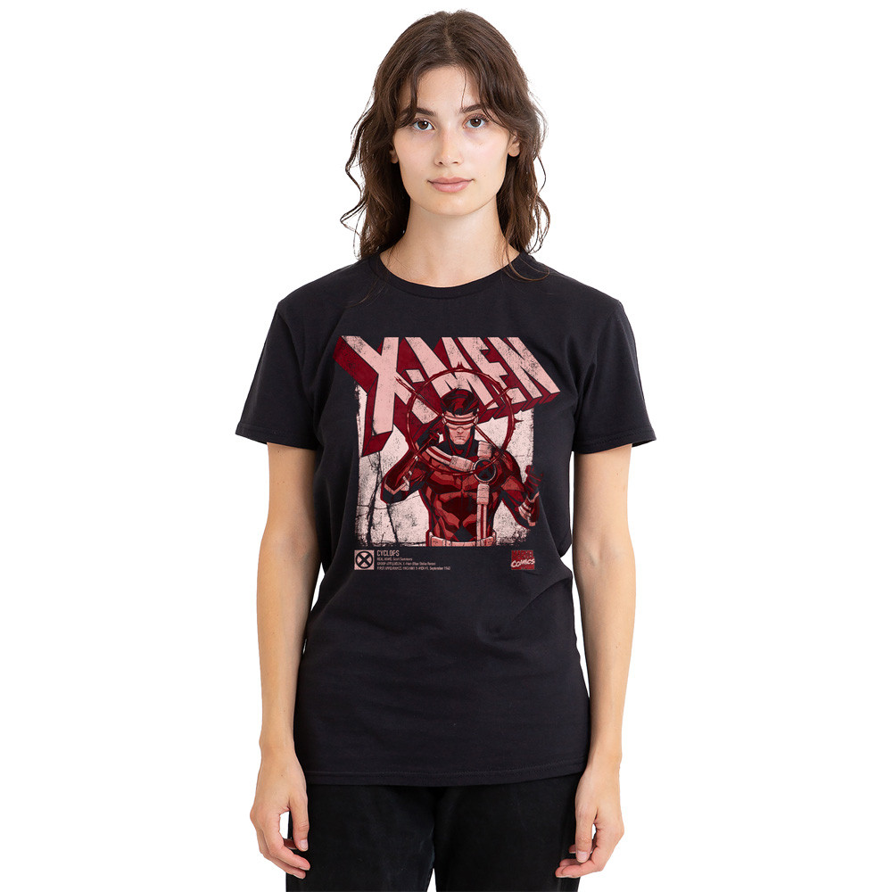XMen Cyclops Info T-Shirt S-2XL, Black