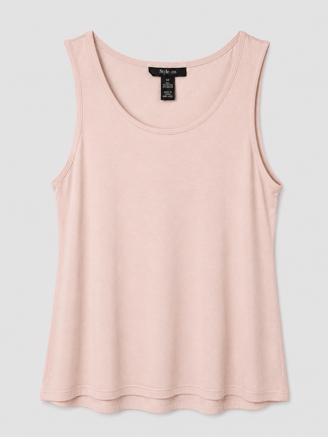 Style & Co Women’s Sleevless Tank Top Light Pink Size Medium NWOT