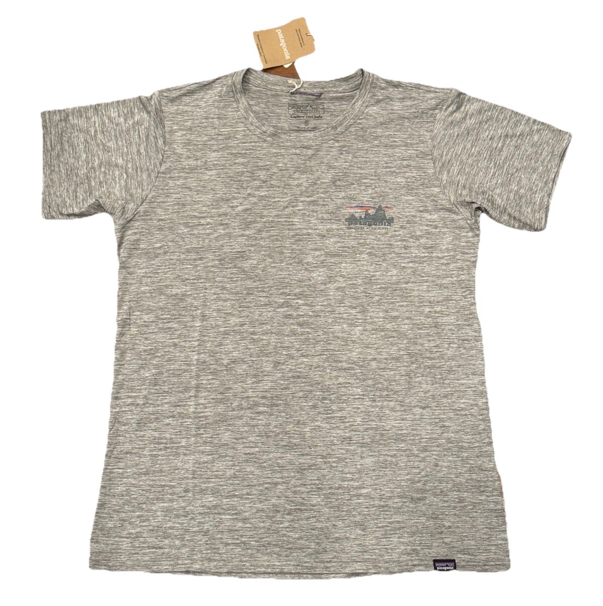 NWT$55 Patagonia Cap Cool Daily Gray Graphic T-Shirt Size Women’s M