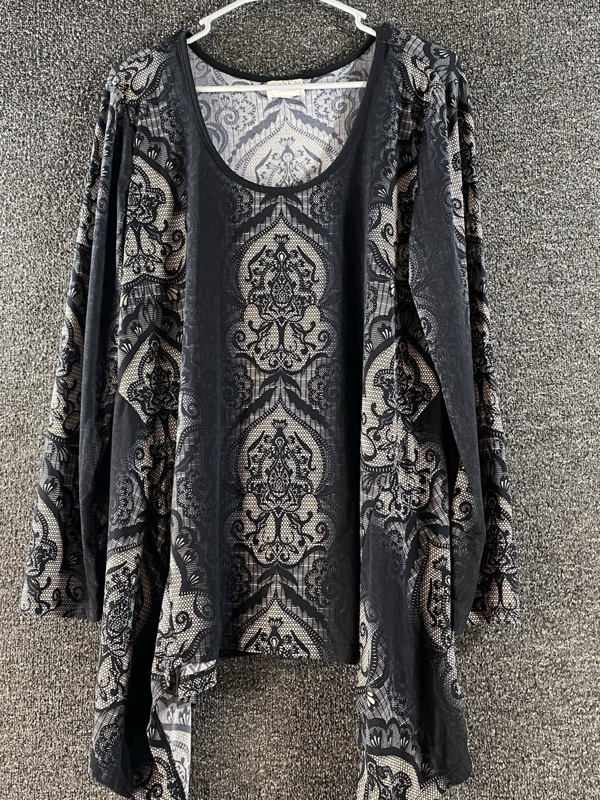 Eci New York Women’s Blouse Long Sleeve Pullover Size XL