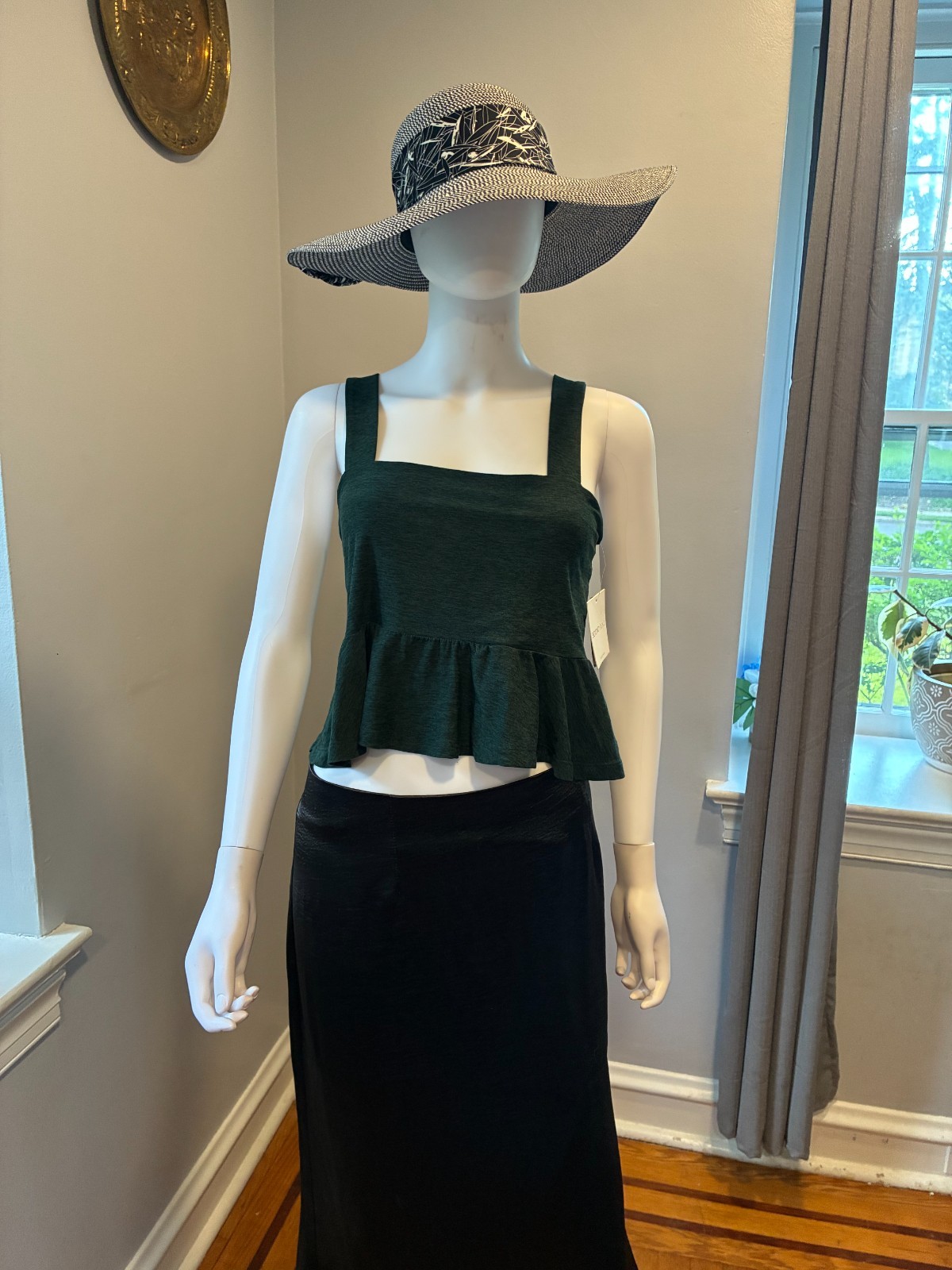 Beyond Yoga Dream On Tank Forest Green Heather Size XS NWT