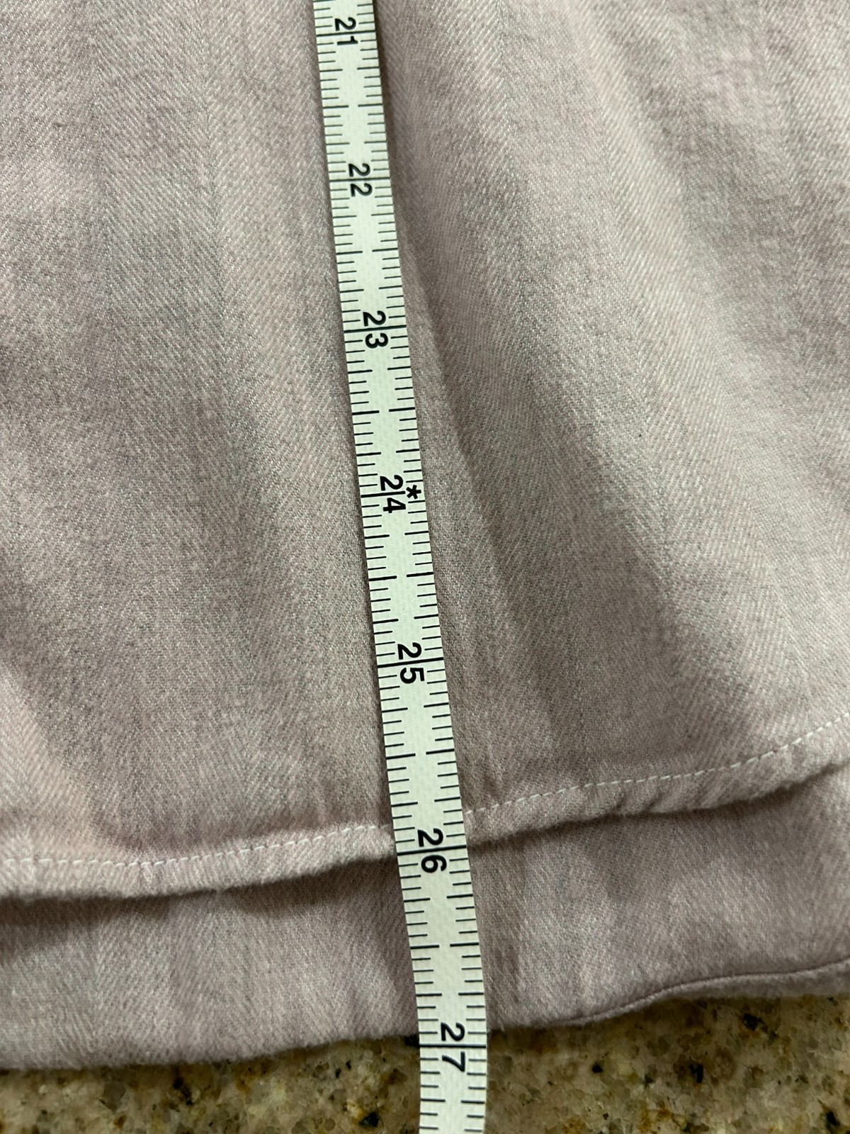 Frank & Eileen EILEEN Melange Pink and Gray, Polar Flannel -Size XS