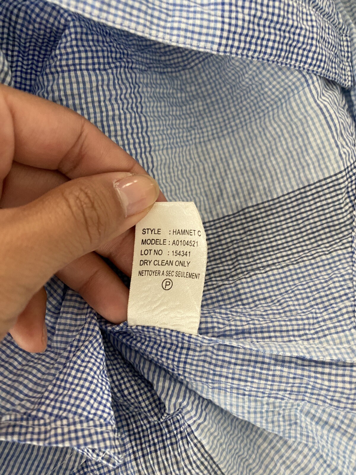 Theory Hamnet C Button Down Striped Shirt Medium