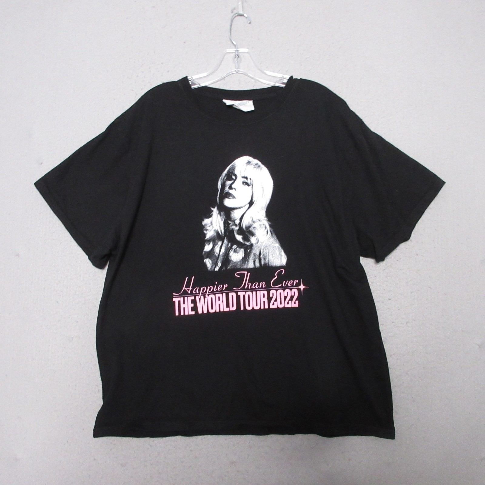 Billie Eilish T-Shirt XL Happier Than Ever World Tour 2022 Concert Band Festival