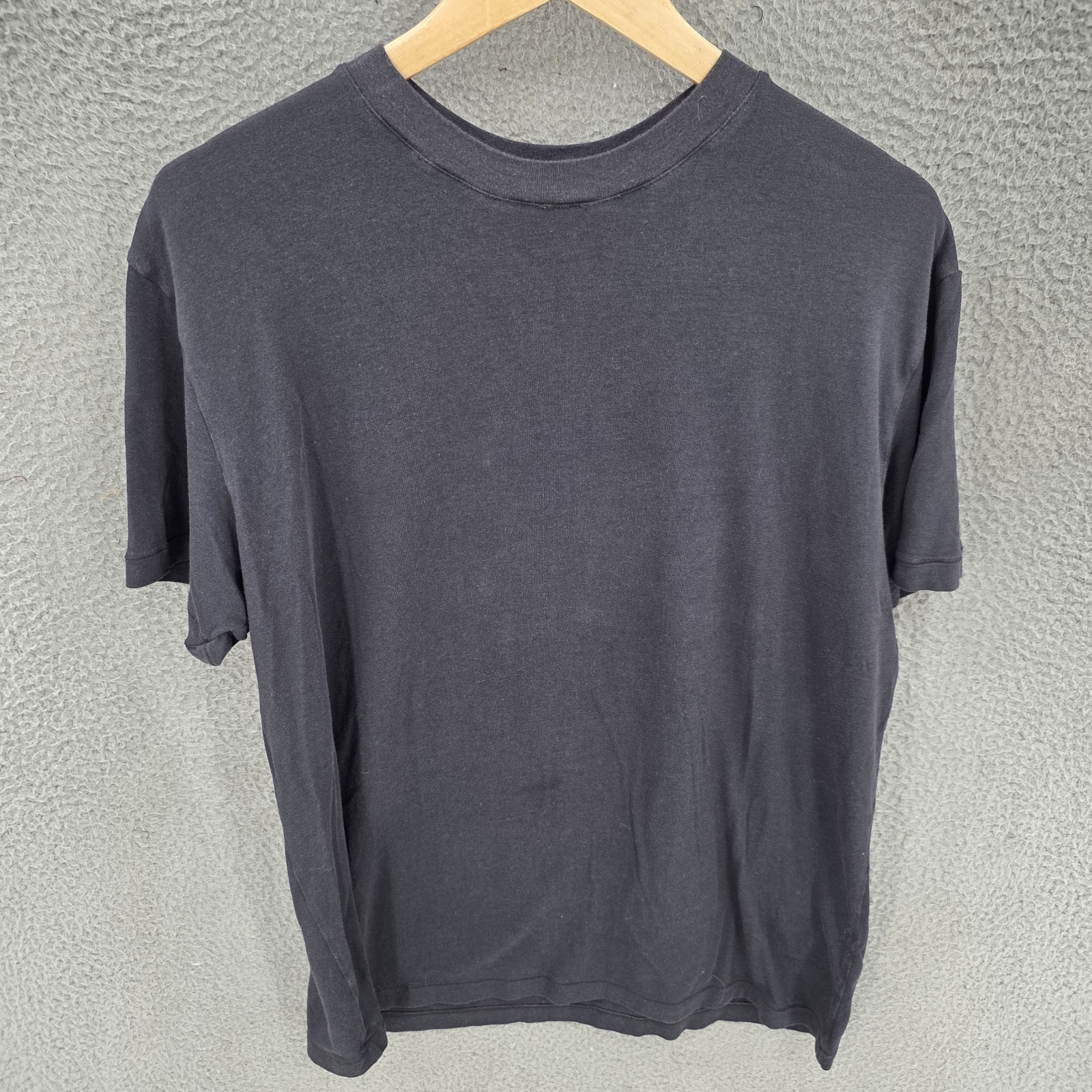 Skims Shirt Womens Large Black Boyfriend T Shirt Modal Cotton Stretch Relaxed