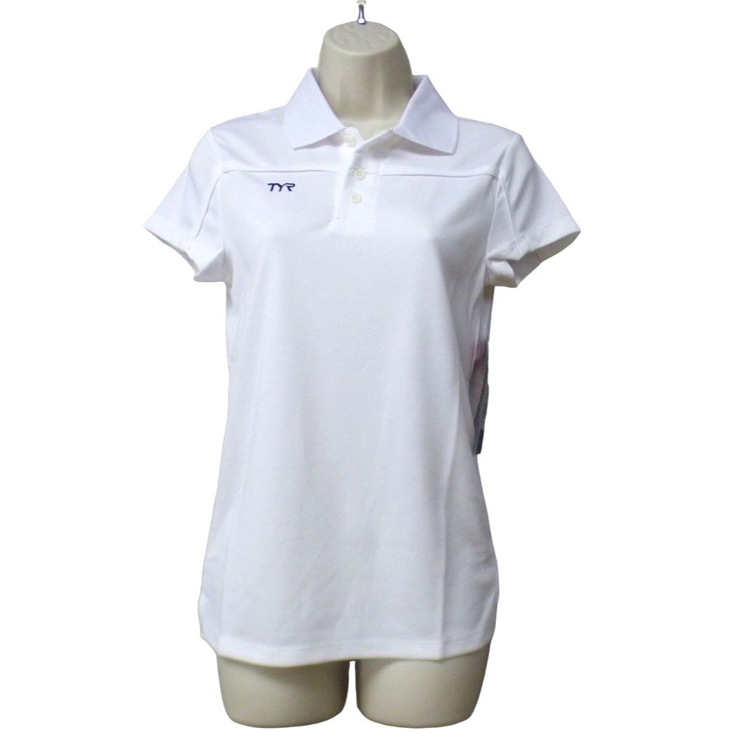 TYR ALLIANCE FEMALE TECH POLO, White, XS