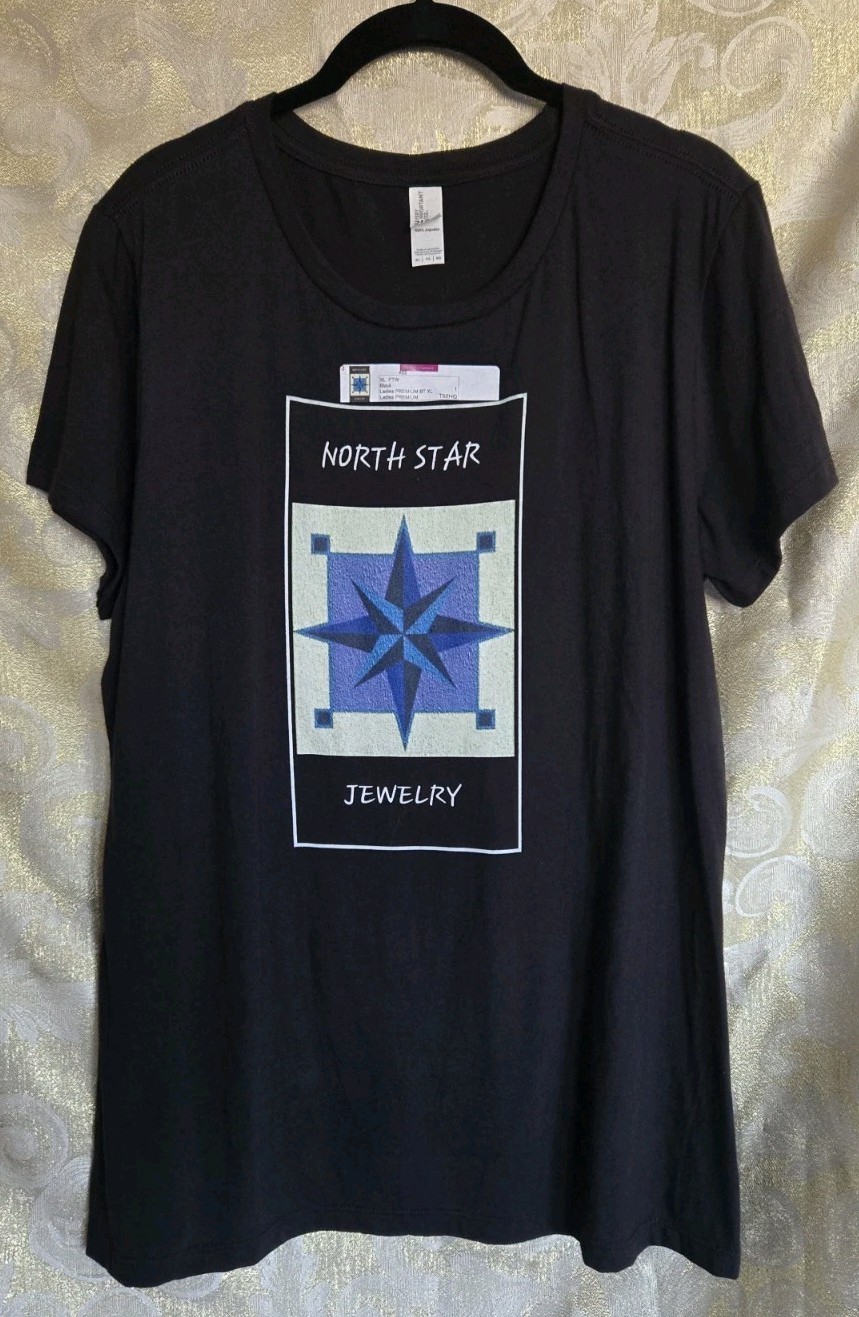 District Very Important Tee Graphic TShirt Black/Blue NORTH STAR JEWELRY