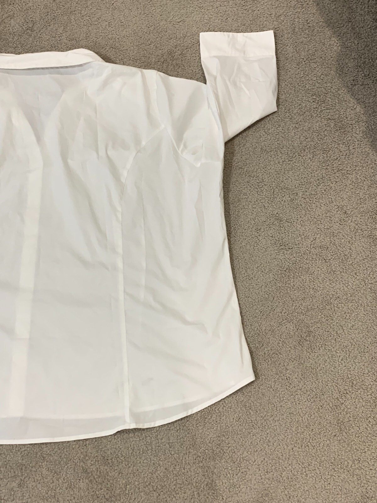 Lee Riders Button Up Shirt Womens SZ 4X White 3/4 Sleeve Stretch Business Basic
