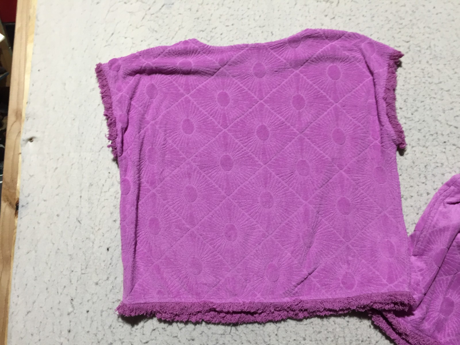 Loft Beach Set Womens S Small Purple Short Sleeve Shirt & Shorts
