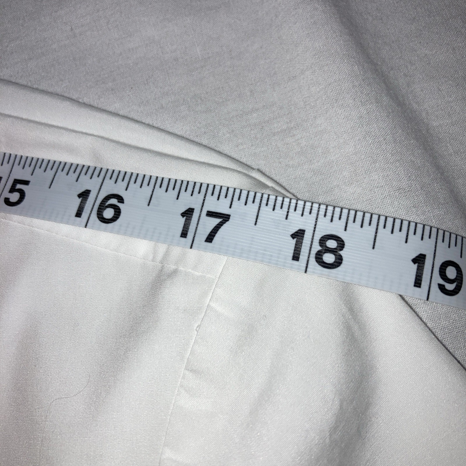 Talbots White Tailored Button Up Shirt with Front Darts and Back Topstitch 16