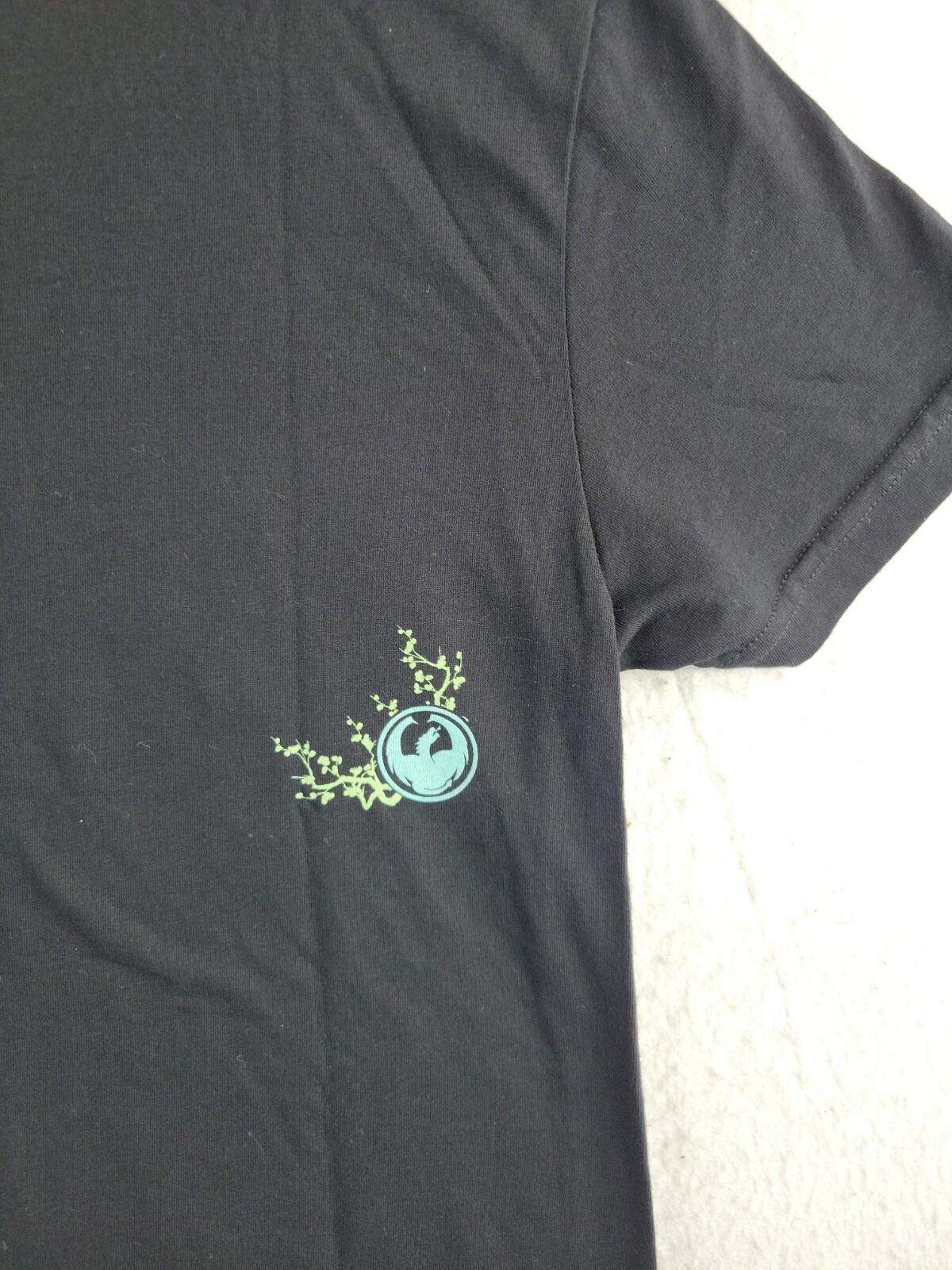 Dragon Alliance Logo Black Skate Surf Graphic T-shirt Womens Large