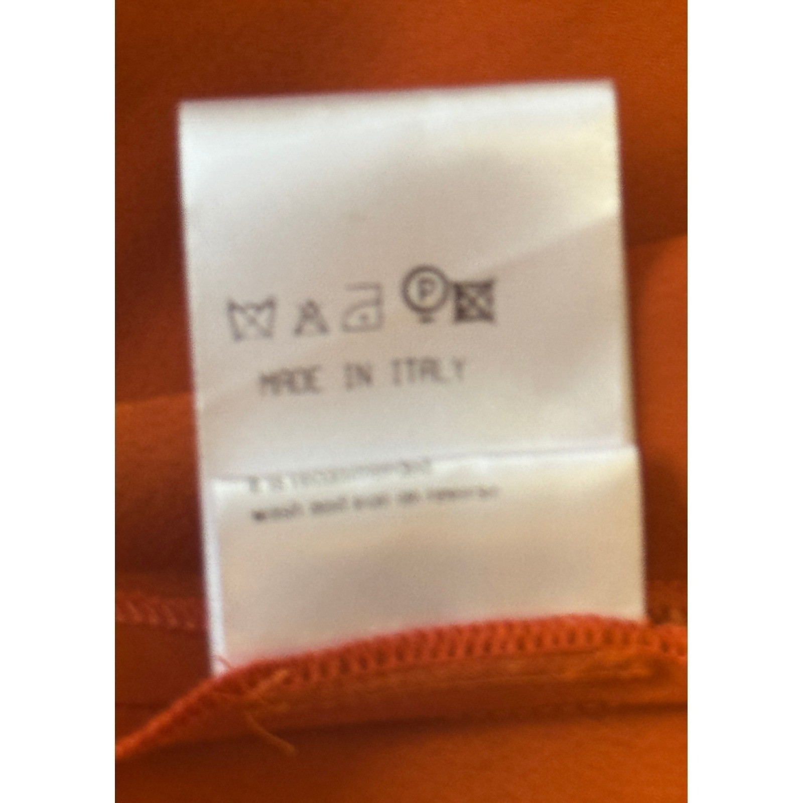 Clips More Blouse Women IT 48 US 12 Rust Long Sleeve Keyhole Sparkle Cuff NWT