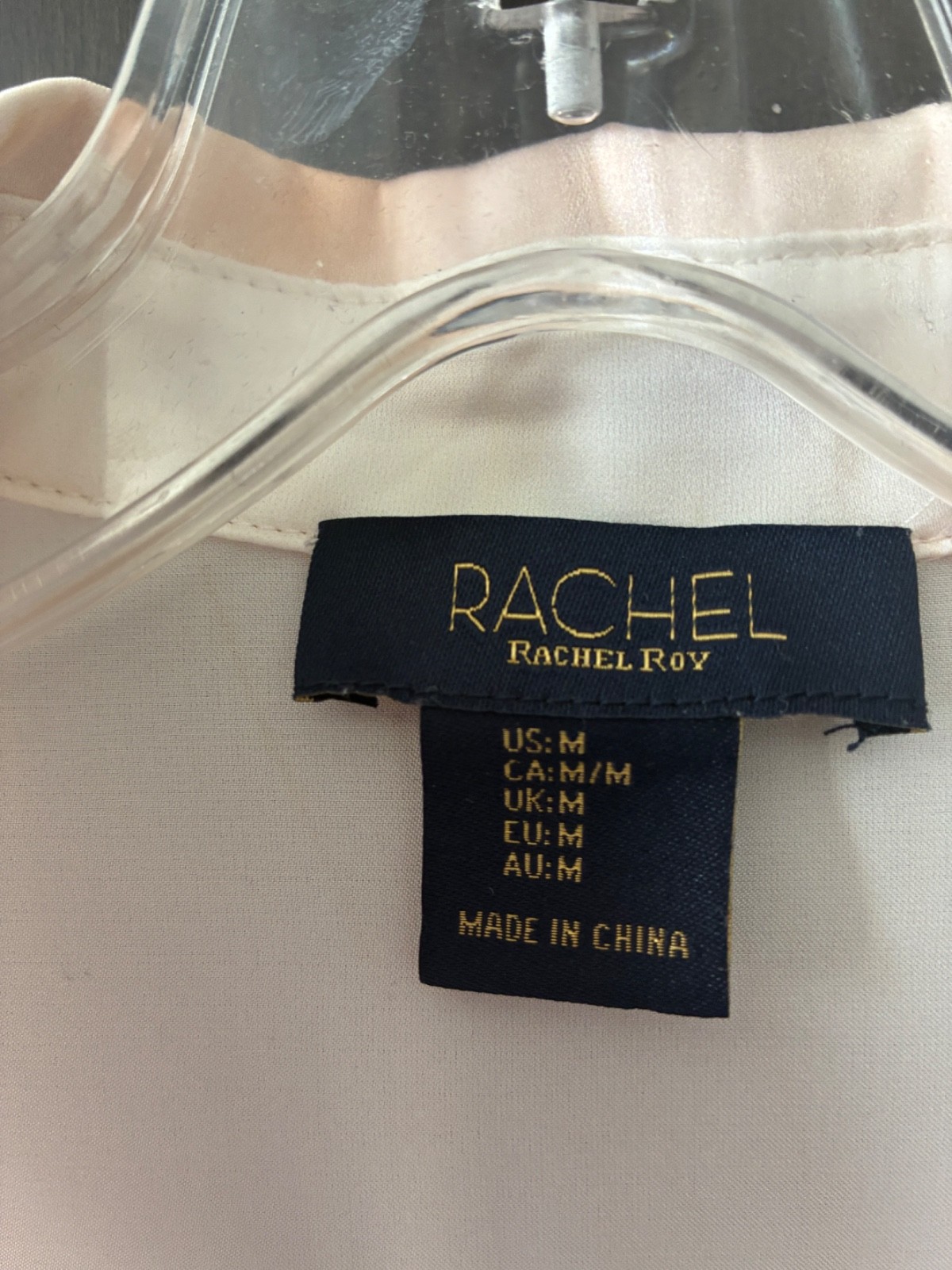 Rachel Zoe cream, watercolor blouse size medium