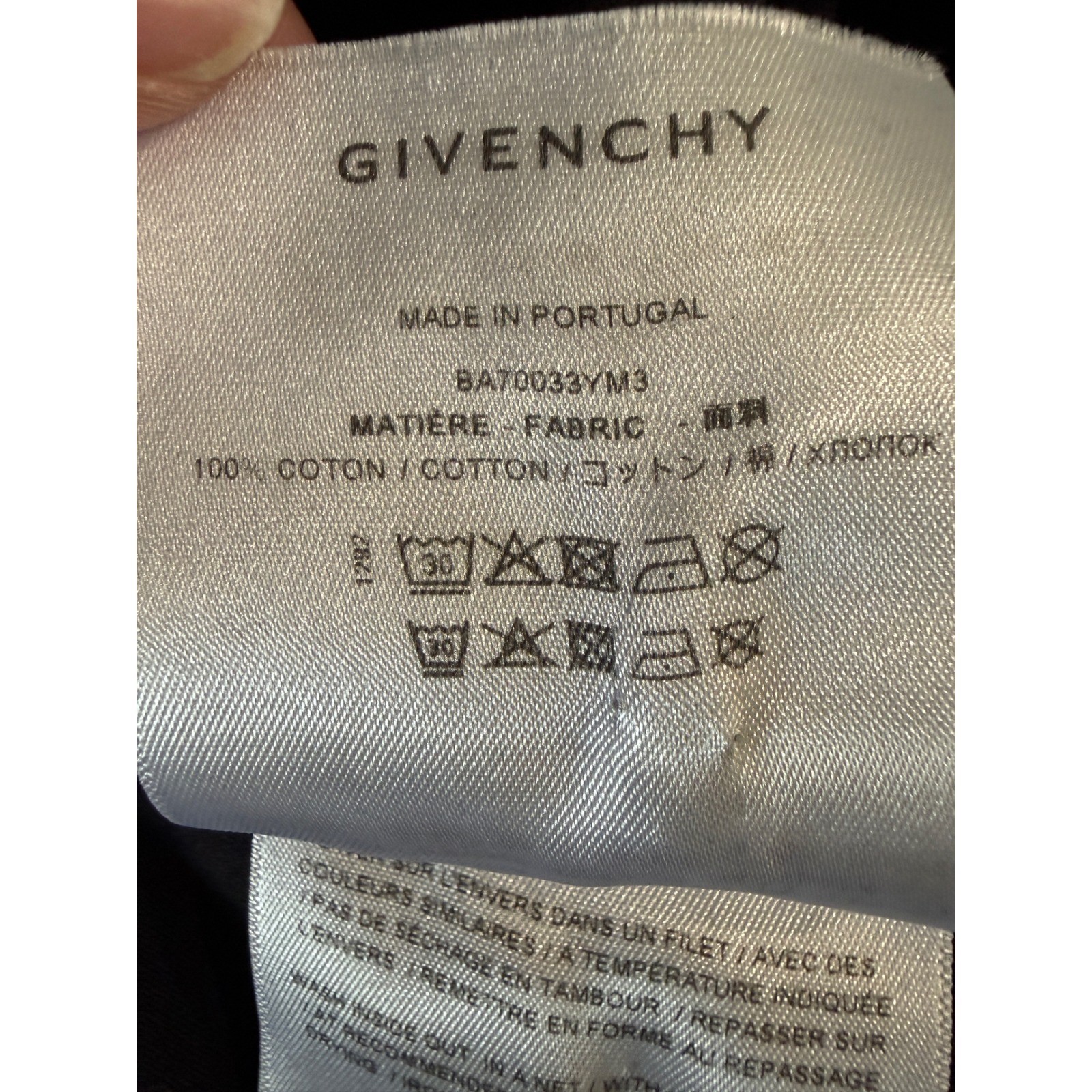 Givenchy Black 4G Logo Embroidered Crew Neck T-Shirt Womens Small