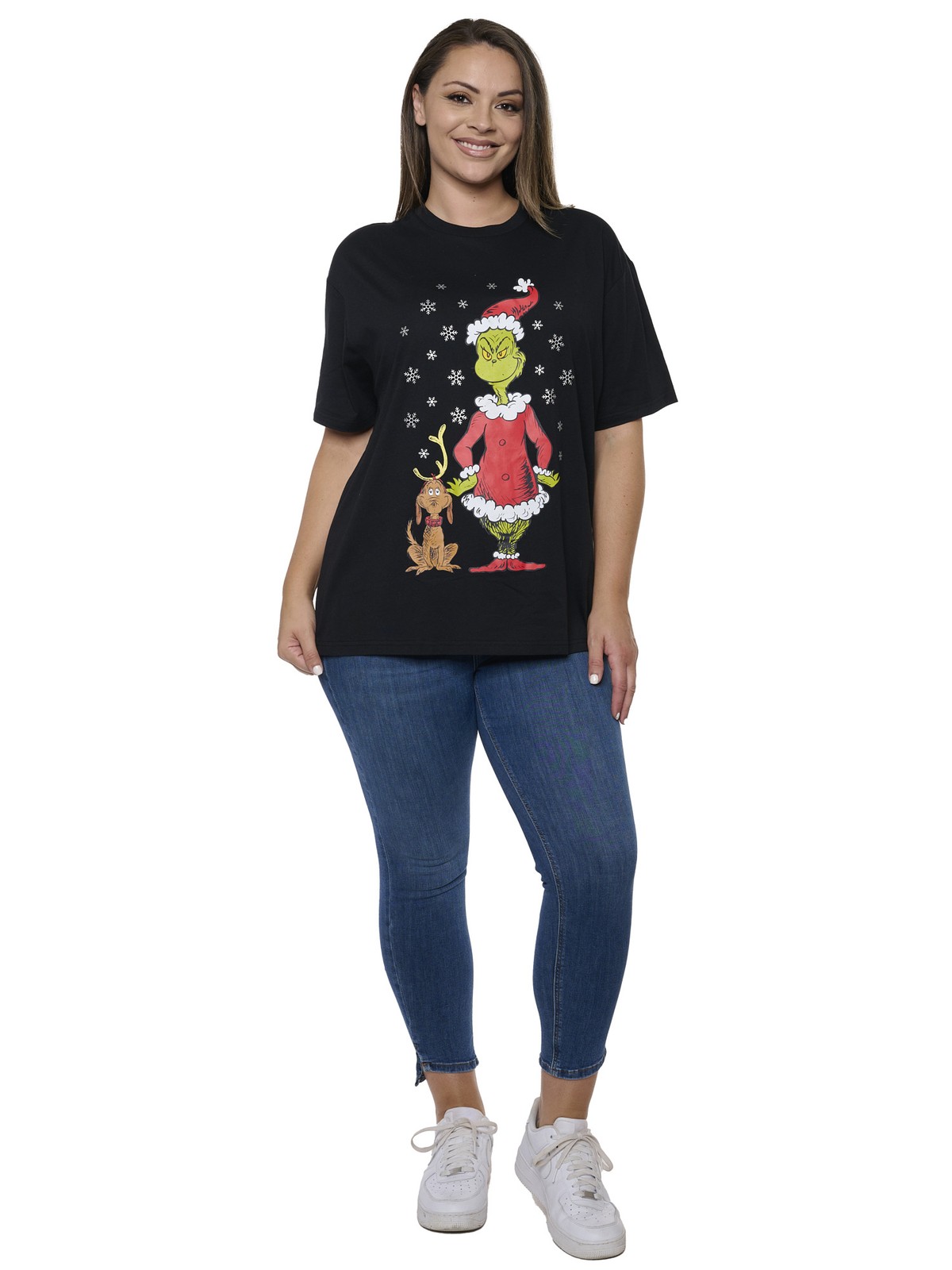 Dr. Seuss The Grinch & Max T-Shirt Women’s Plus Size Christmas