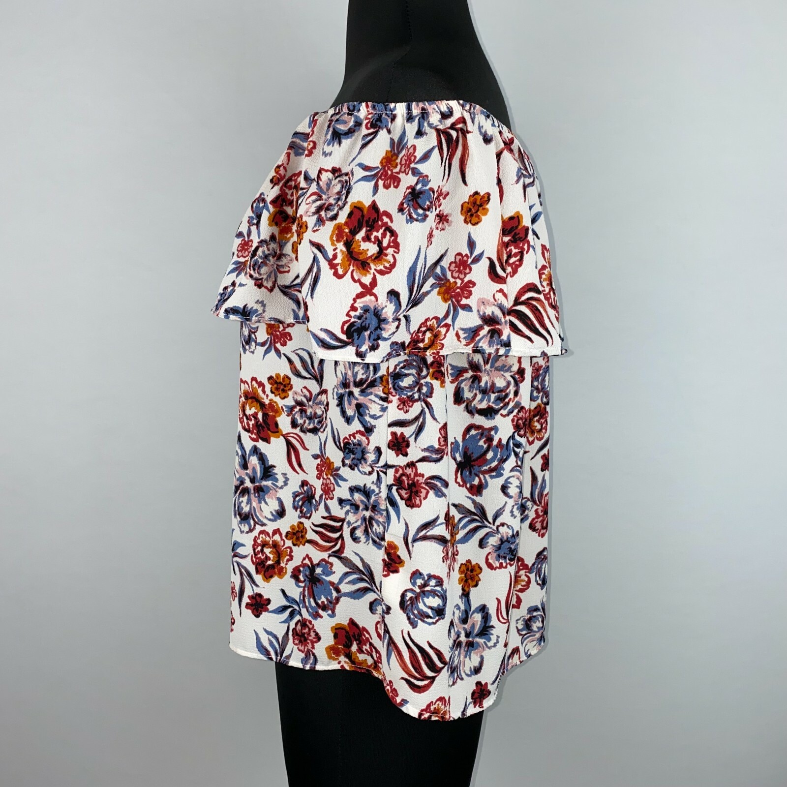 Cooper & Ella Off The Shoulder Blouse Womens M Floral Boho Chic Beachy Pretty