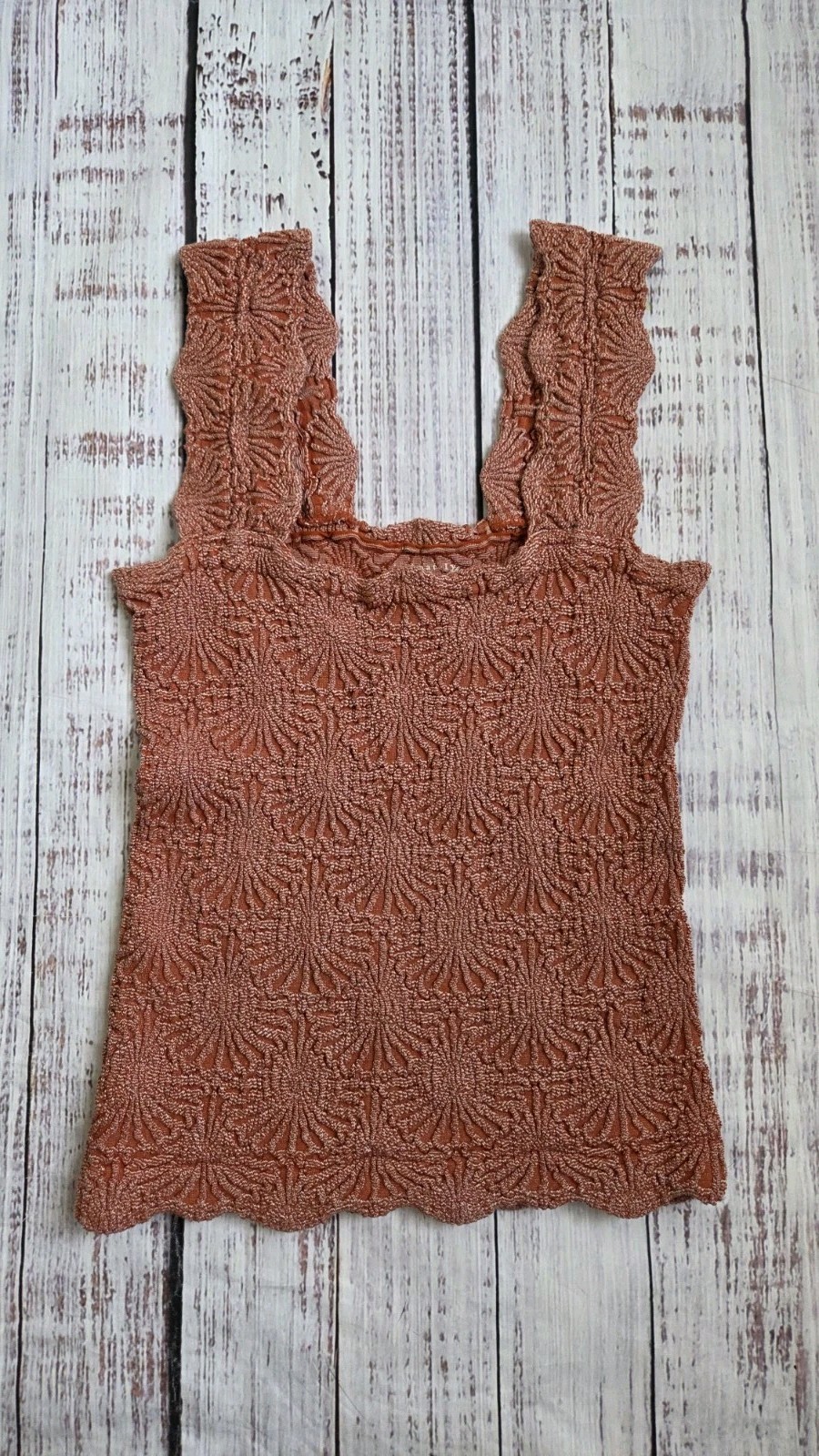 Intimately by Free People Love Letter Cami Tank Top Stretch Medium Large M/L EUC