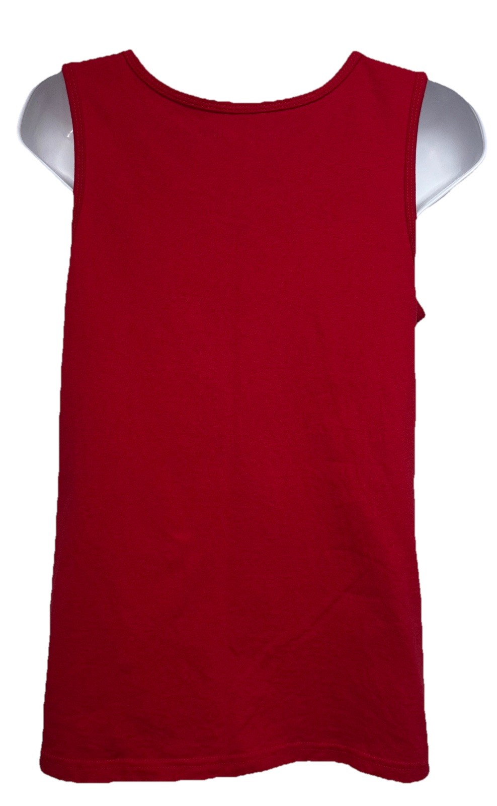 Holiday Editions Women Size S Sleeveless Graphic Tank Top Red Patriotic July 4th