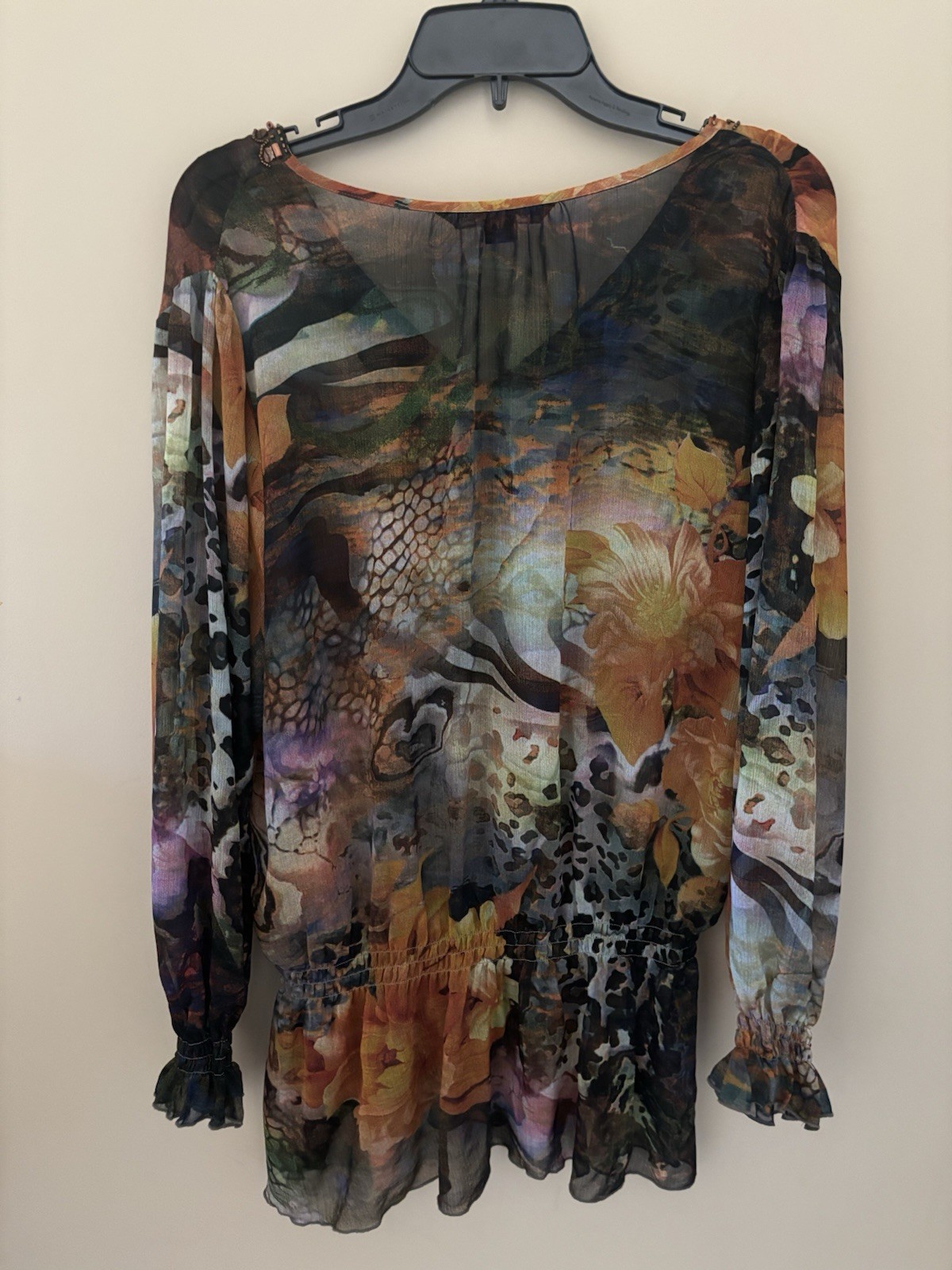 Mushka by Sienna Rose Women’s Top Size XL Multicolor Floral & Animal Print
