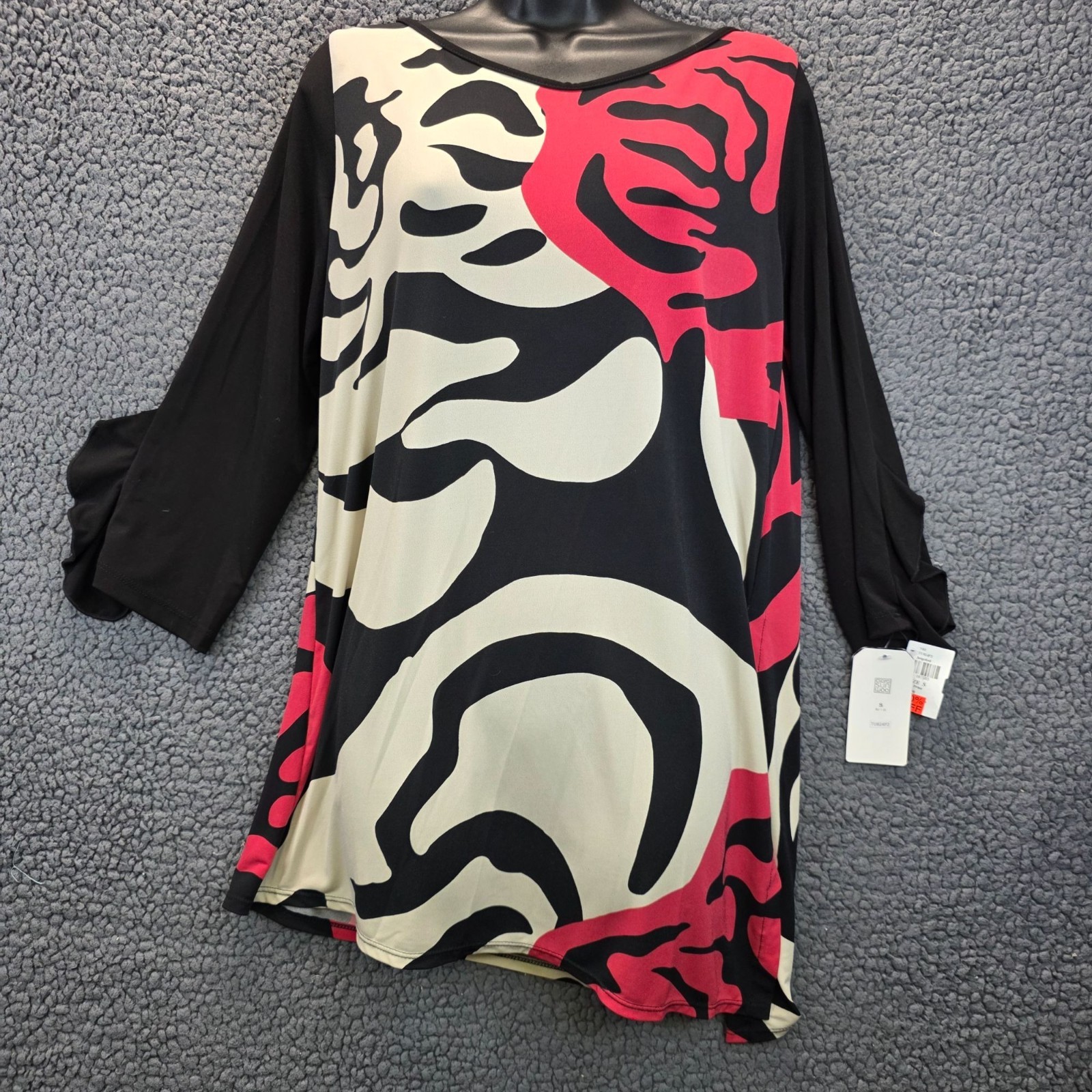 Clara Sun Woo Asymmetrical Tunic S Black USA Abstract Avant Garde Festival