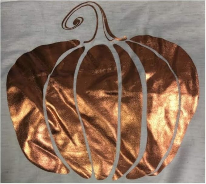 State of Mine NWT Women L Oatmeal Heather Modal Thanksgiving T – Foil Pumpkin