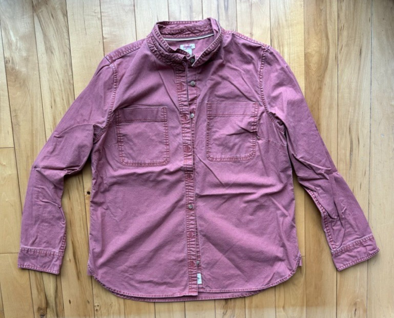 LL Bean womens Soft-Washed canvas Utility Shirt size S