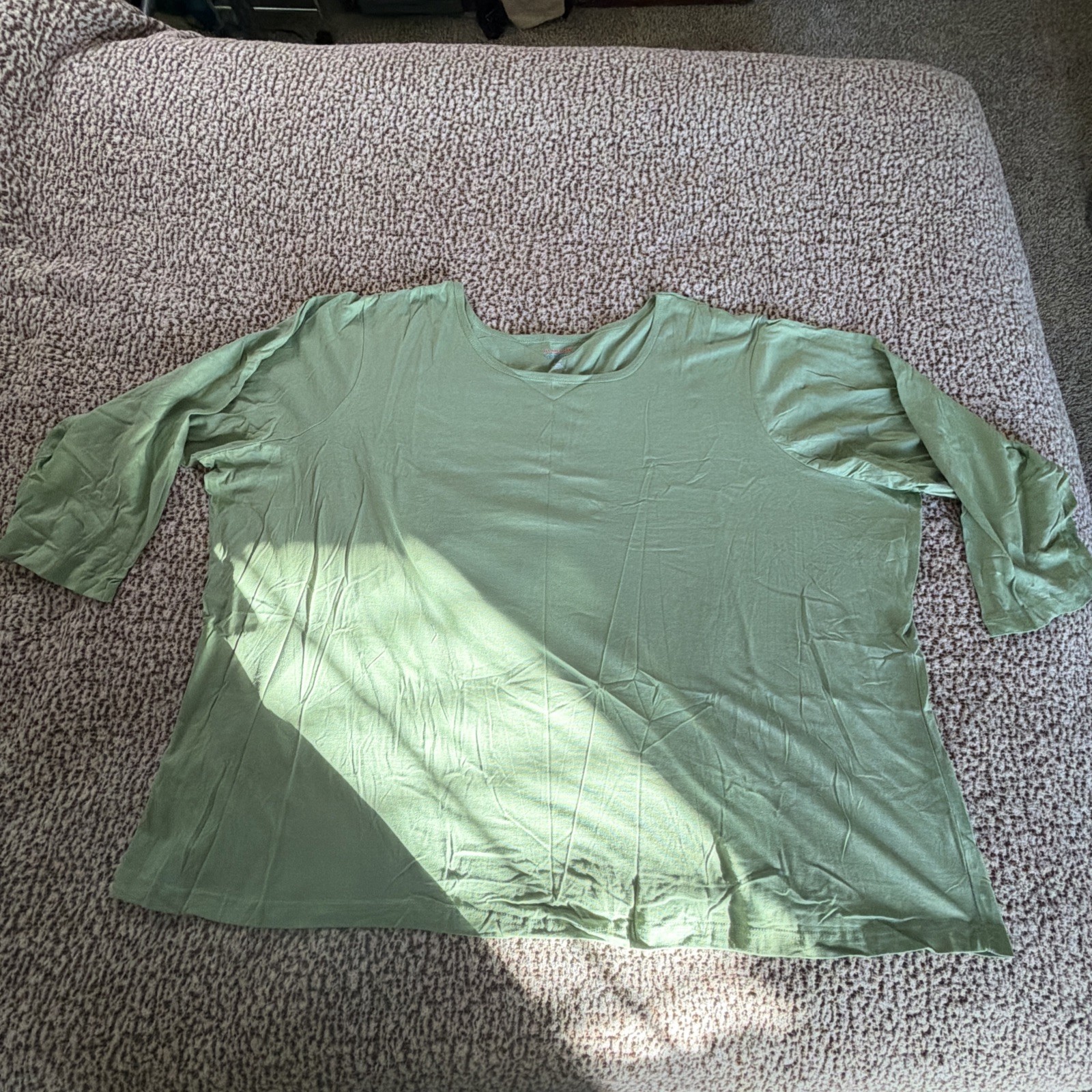 Women’s 6x Mint Green Long Sleeve Shirt