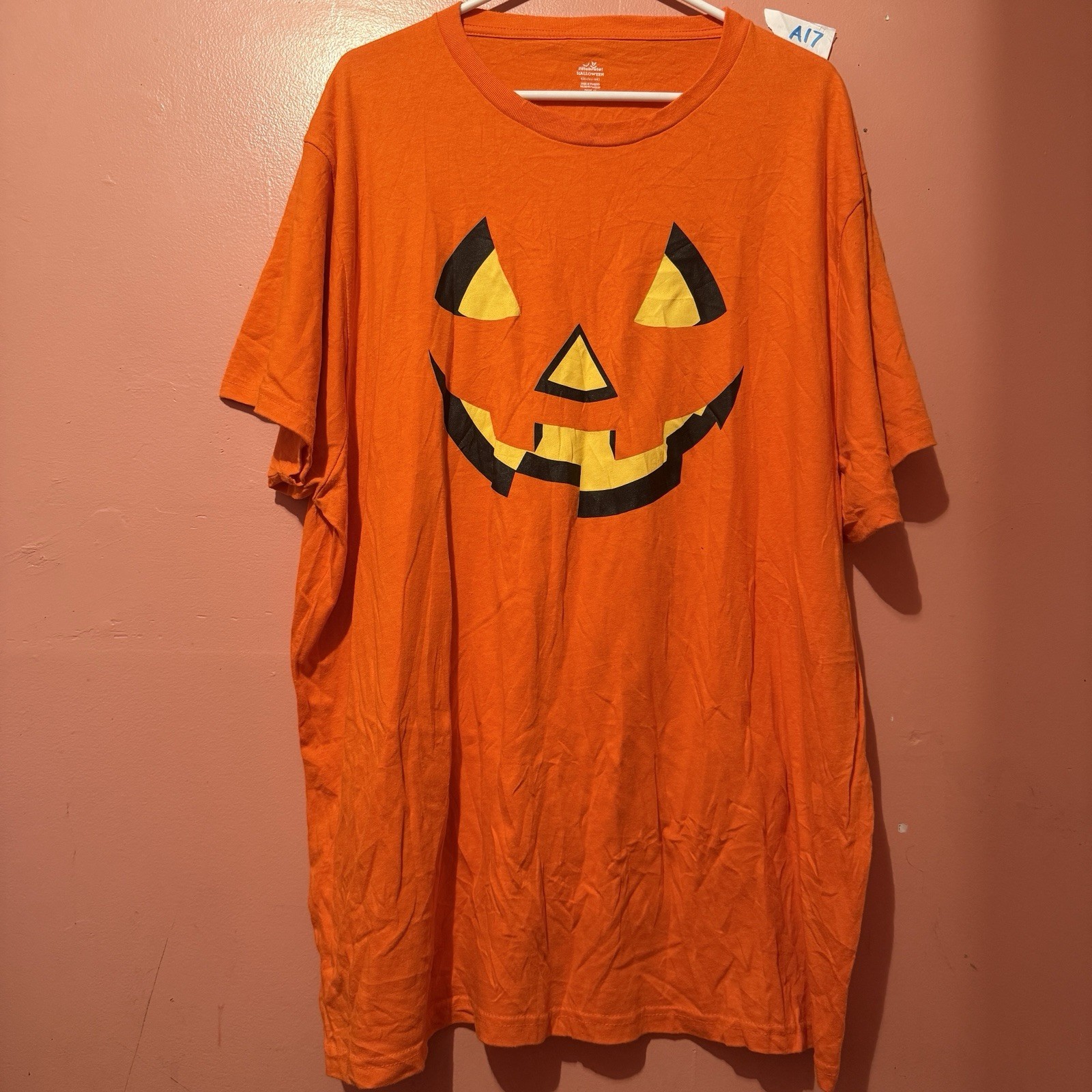 Way to Celebrate Womens TShirt 3XL 54-56 Triple Extra Large Orange Pumpkin