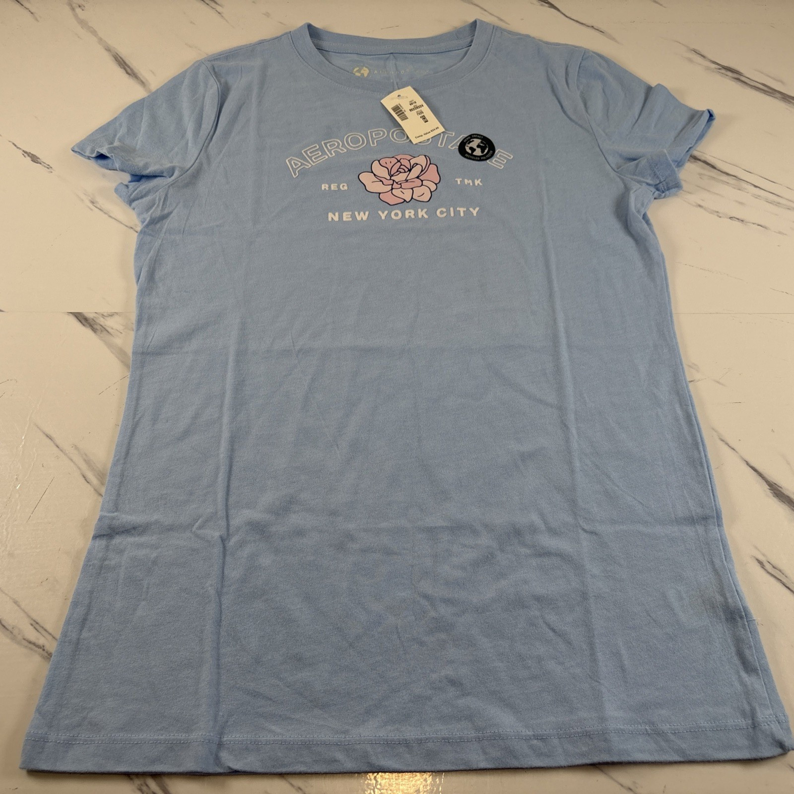 Aeropostale Classic Crew Neck Shirt Womens New York City Soft Size Medium