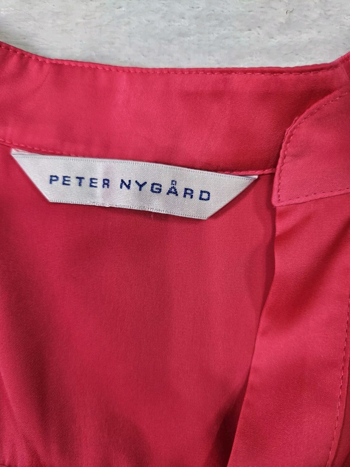 Peter Nygard Collection Top Blouse Pretty Solid Pink Staple No Sz Tag See Photos