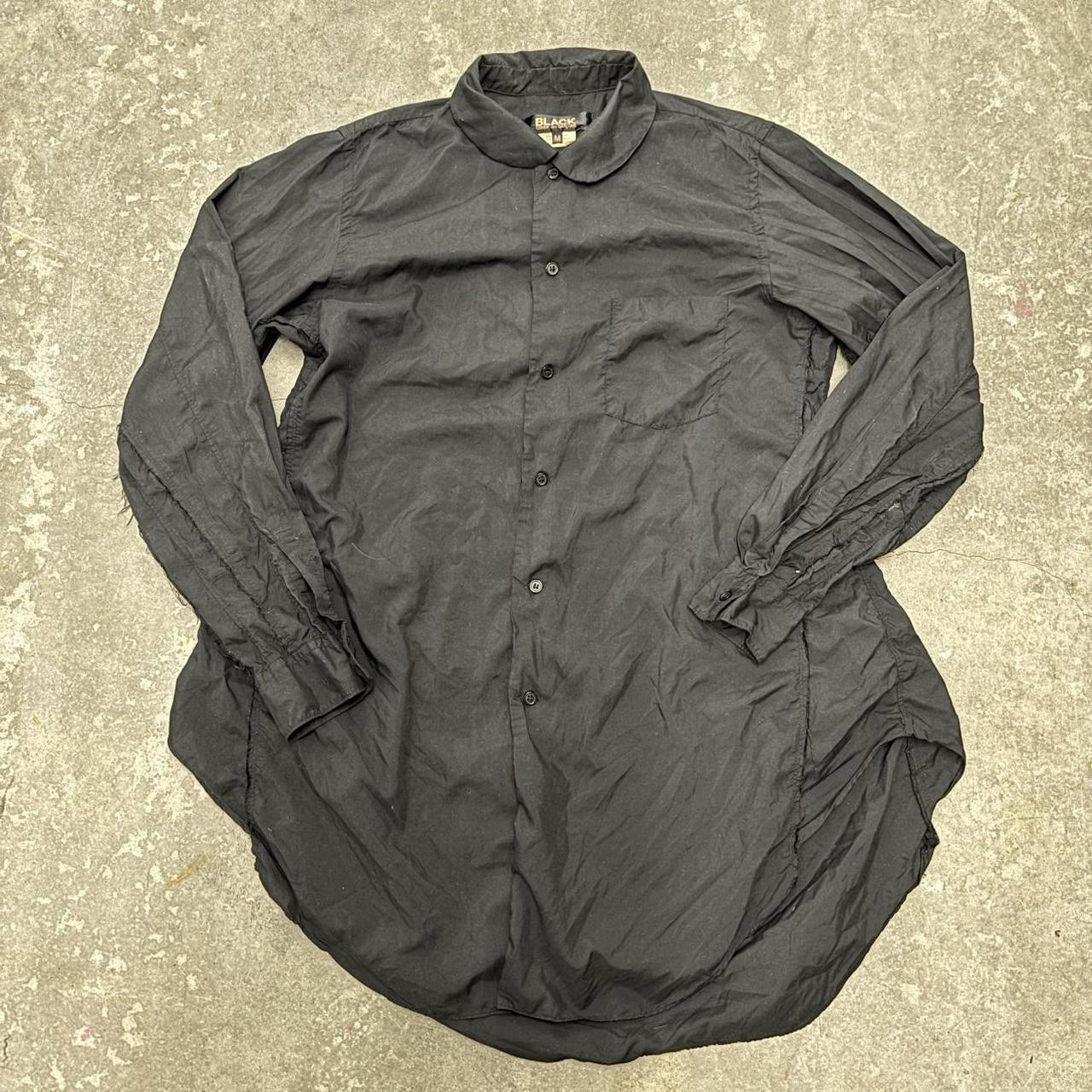 Comme Des Garçons Black Artisanal Black Shirt Japan Avante Garde Goth Size M