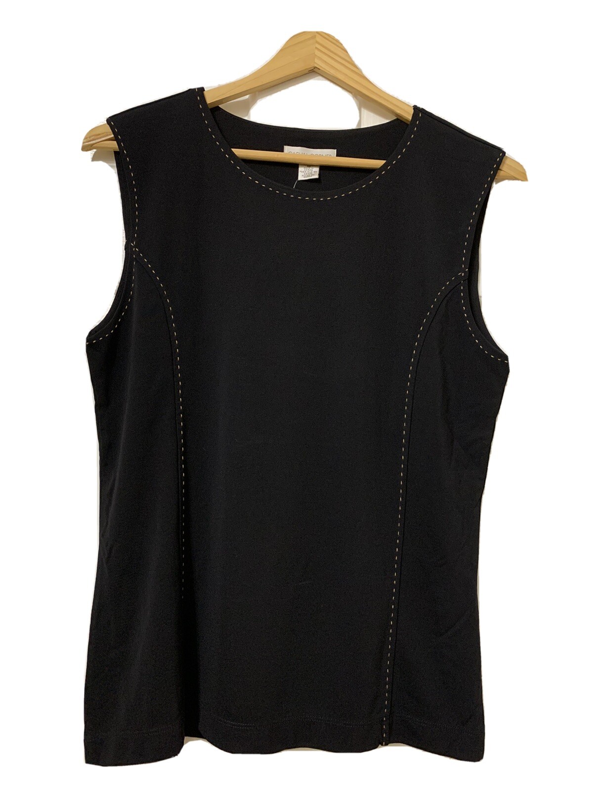 Casual Corner – Women’s Black Heavy Stitch Blouse – Size Medium