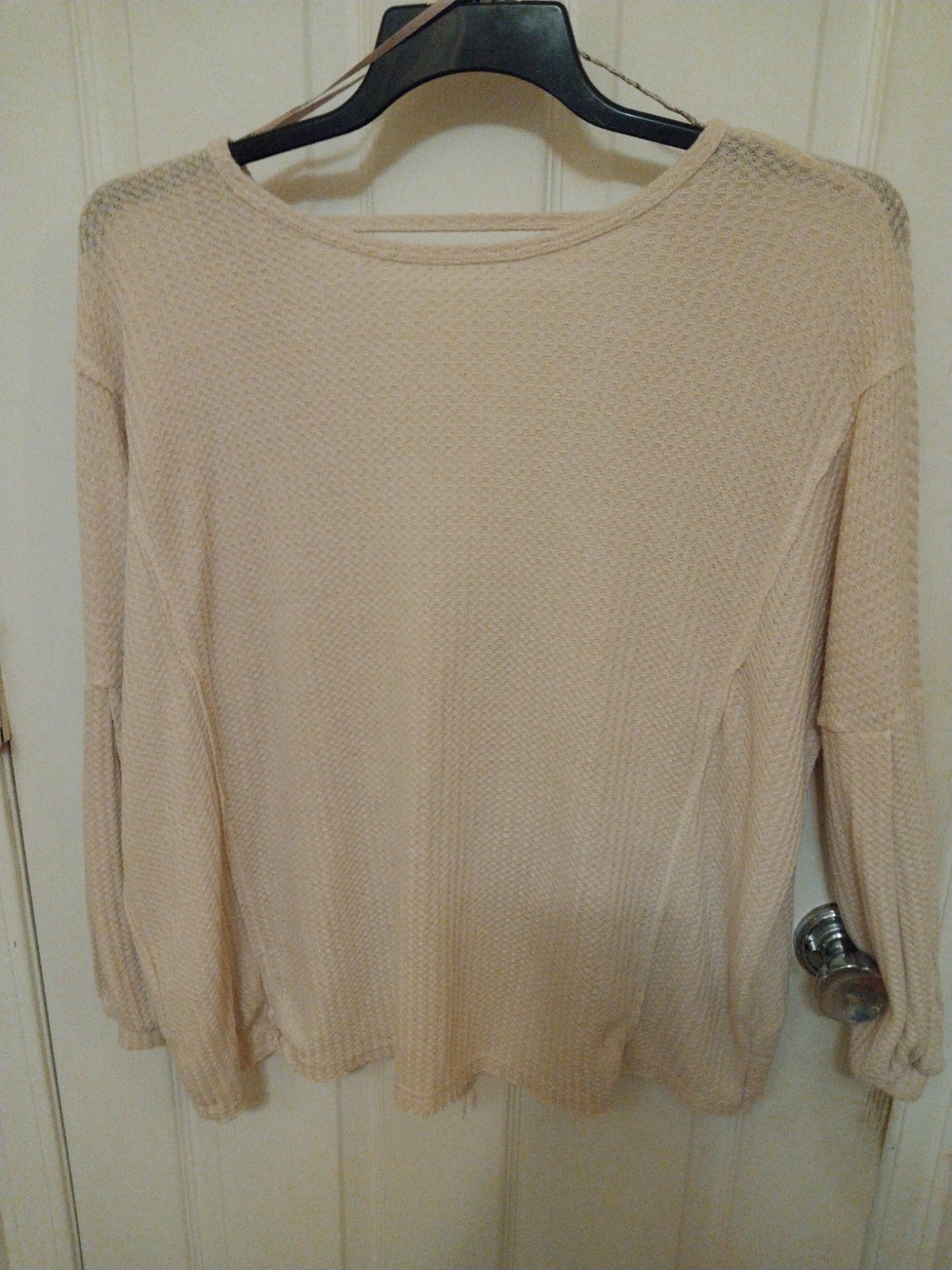 in loom Open Back blouse