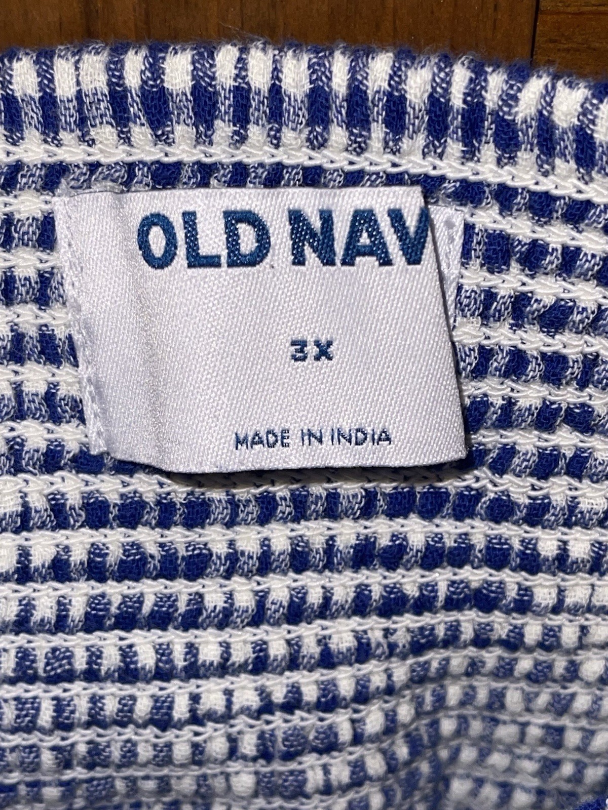 💙🤍Old Navy Women’s Plus Size Top Size 3X Blue & White Bow Strap Cami Top🤍💙