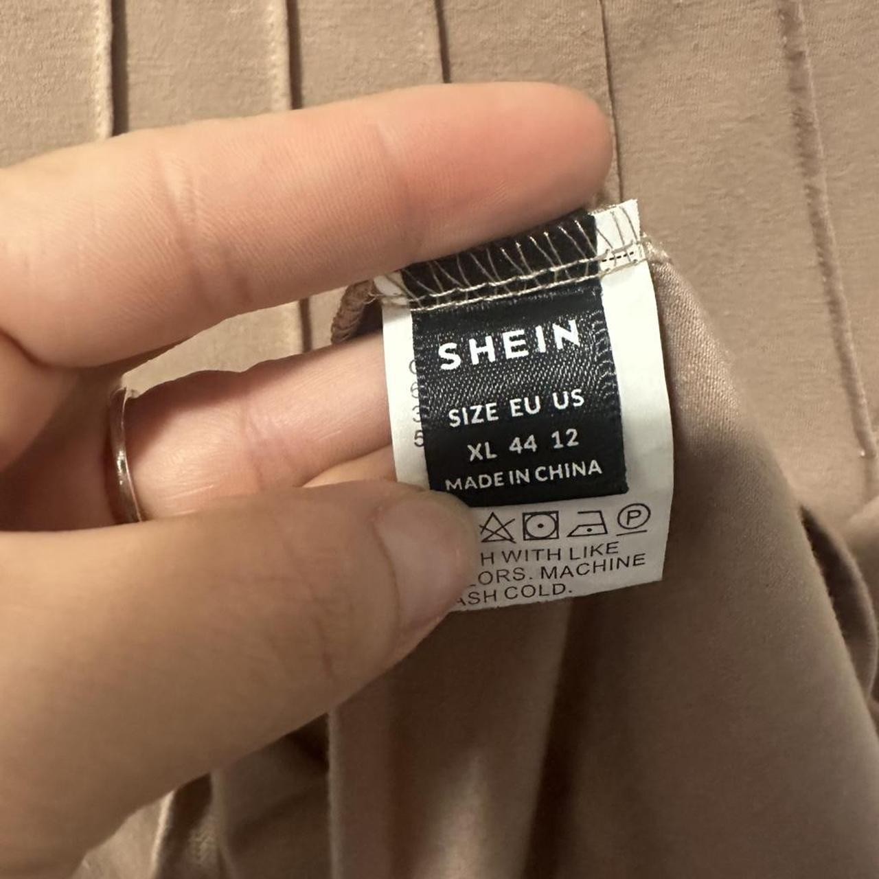 SHEIN Women’s Tan and Brown Blouse