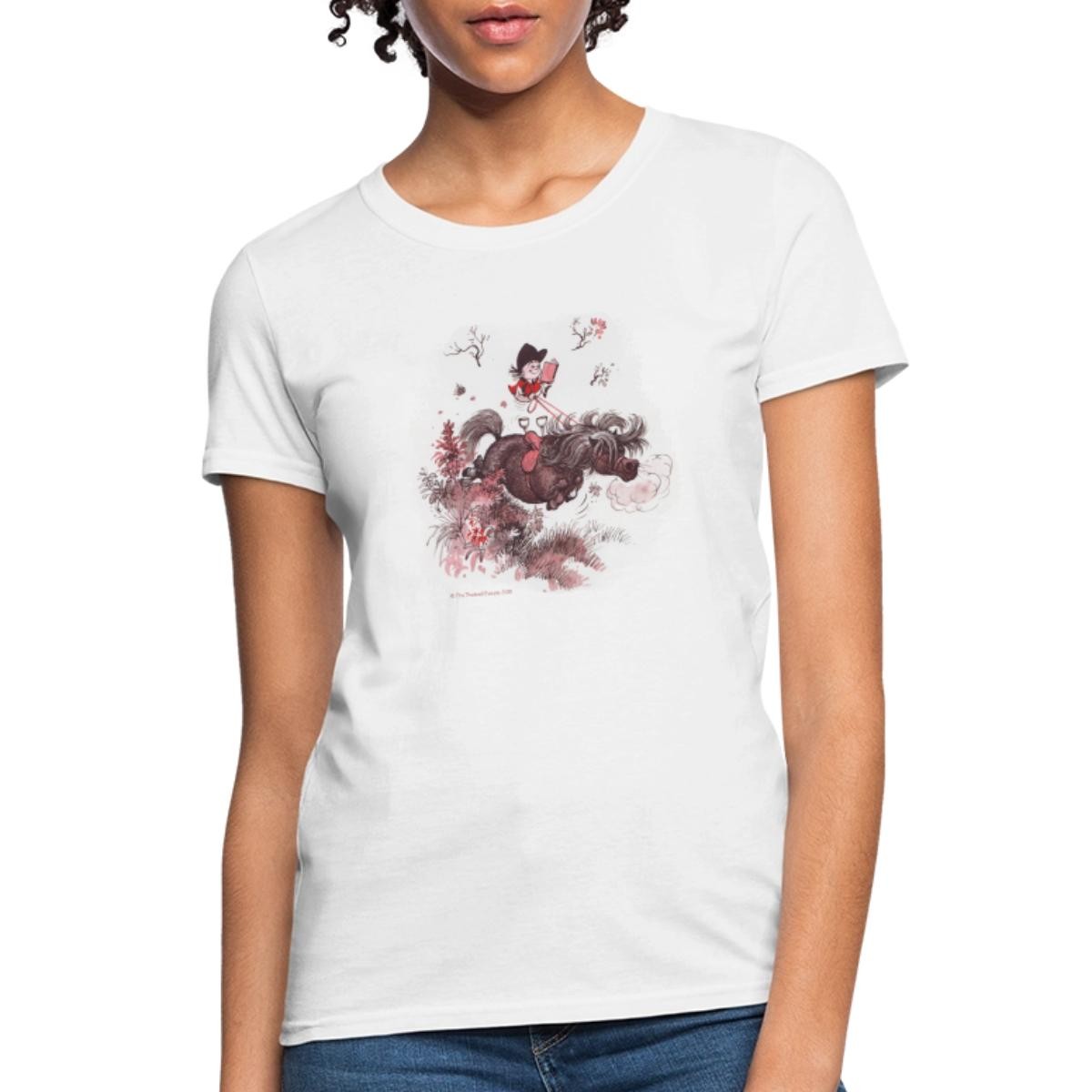 Thelwell Equestrian Reading Licensed Women’s T-Shirt
