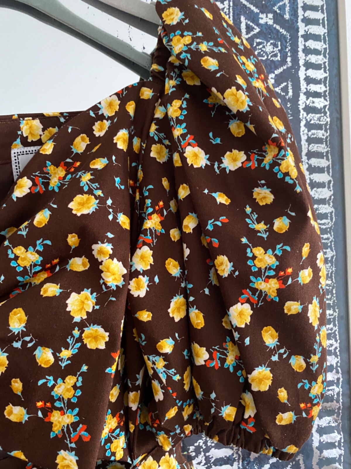 New Women’s Autumn Adeigbo Bridgette Gorgeous Floral Print Blouse 2,8