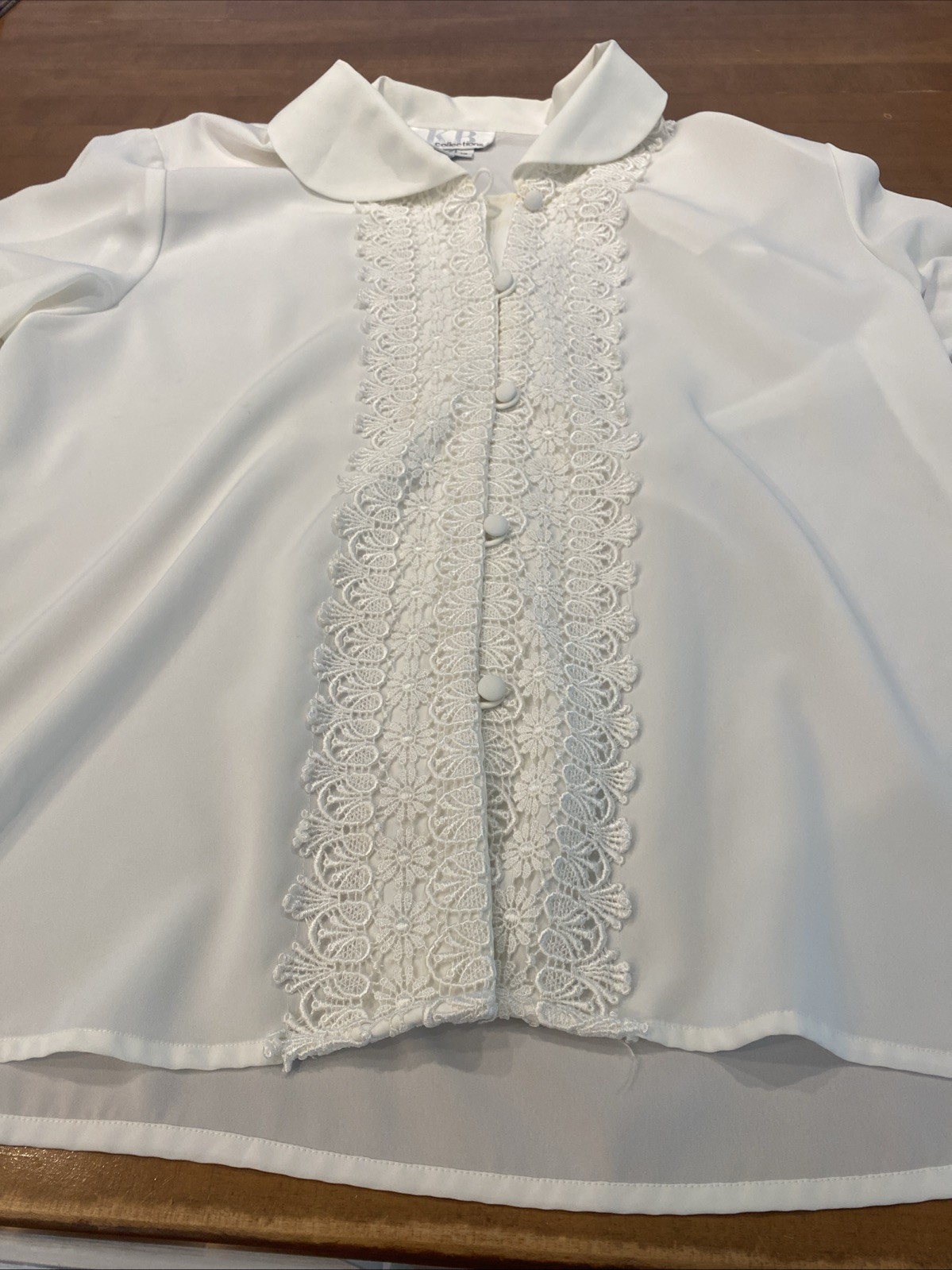 Vintage K.B. Collections Women’s Blouse Size 12 Shoulder Pads Ornate Retro 80’s