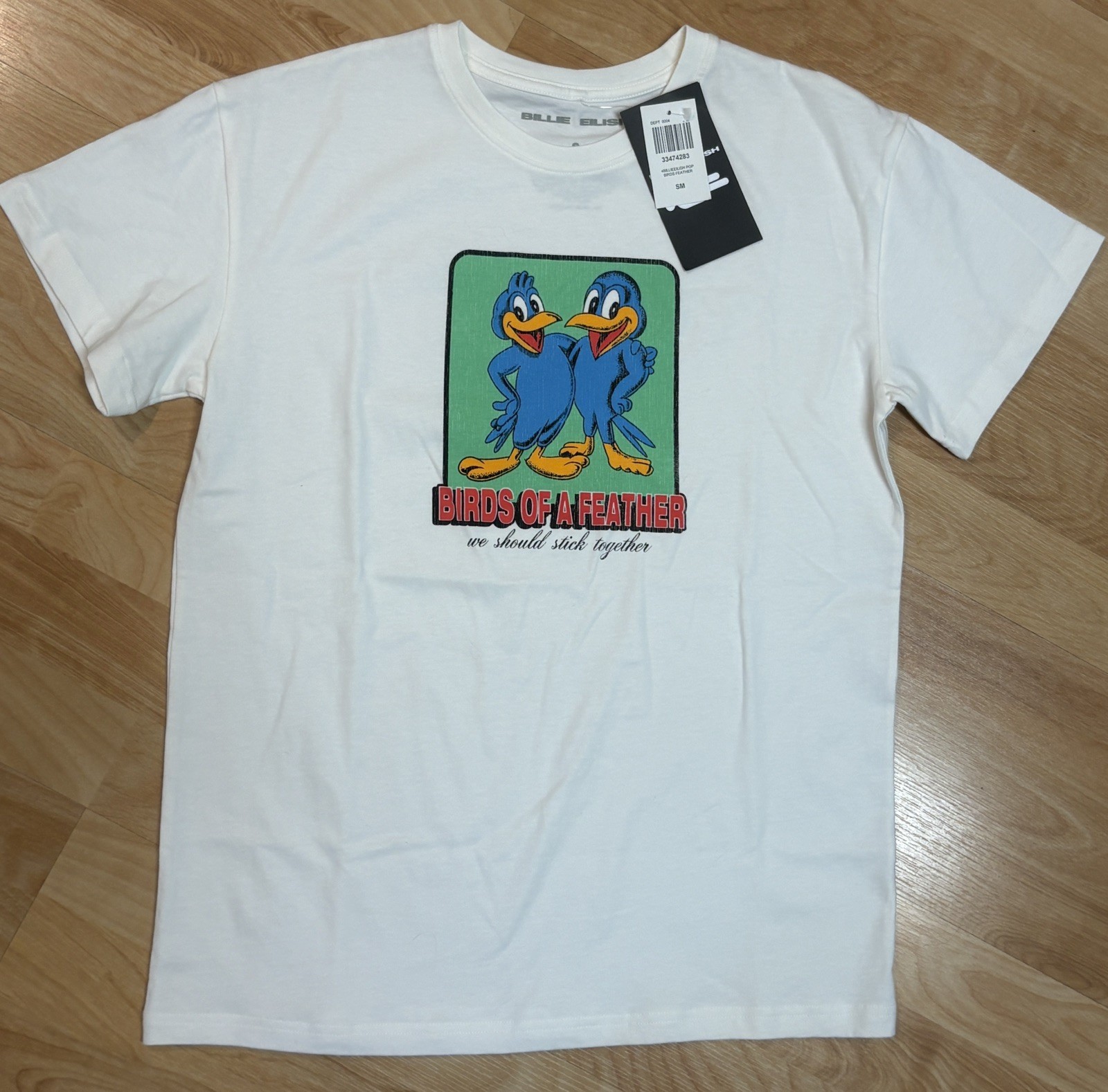 Billie Eilish Birds Of A Feather T-Shirt Small NEW