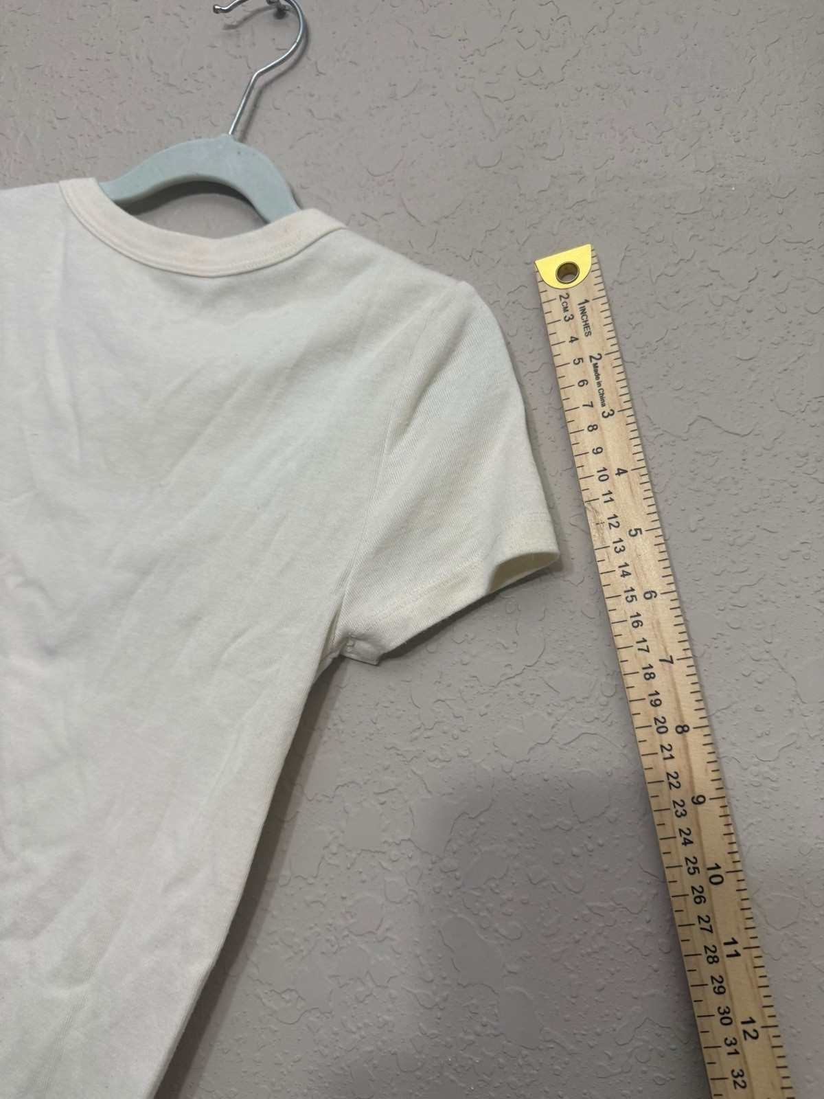 American Eagle Womens White Crew Neck Butterfly Graphic Tee Shirt XS