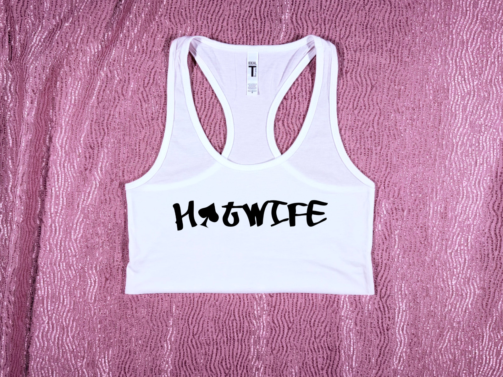 Hotwife Queen of Spades Crop Top Slutty Shirt QOS Clothing Cuckold