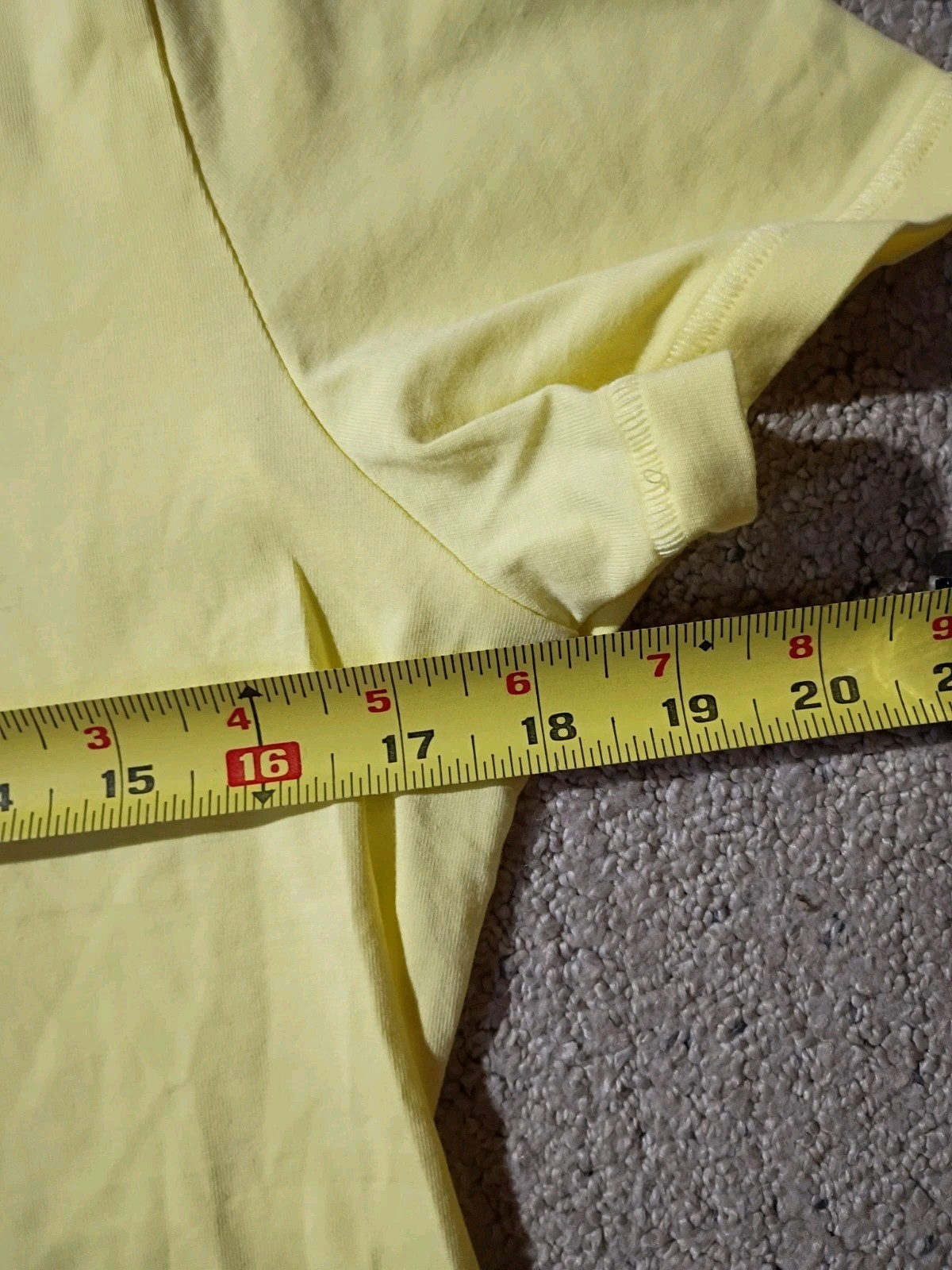 Scoop Womens Crew Neck T-Shirt XL 16-18 Yellow Short Sleeve Solid Tee Casual