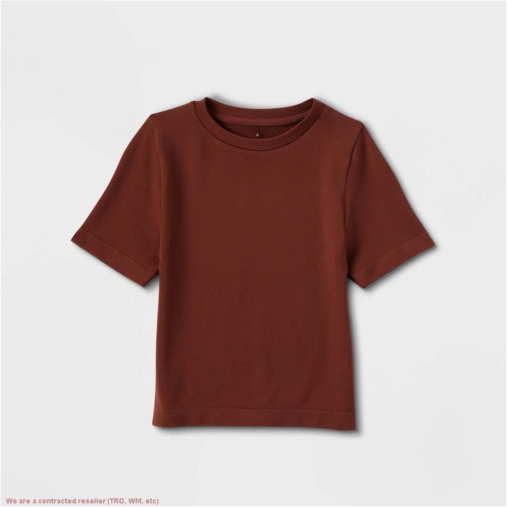 Women’s Slim Fit Seamless T-Shirt – A New Day Brown SIZE XL *SEE DEAL!!!*