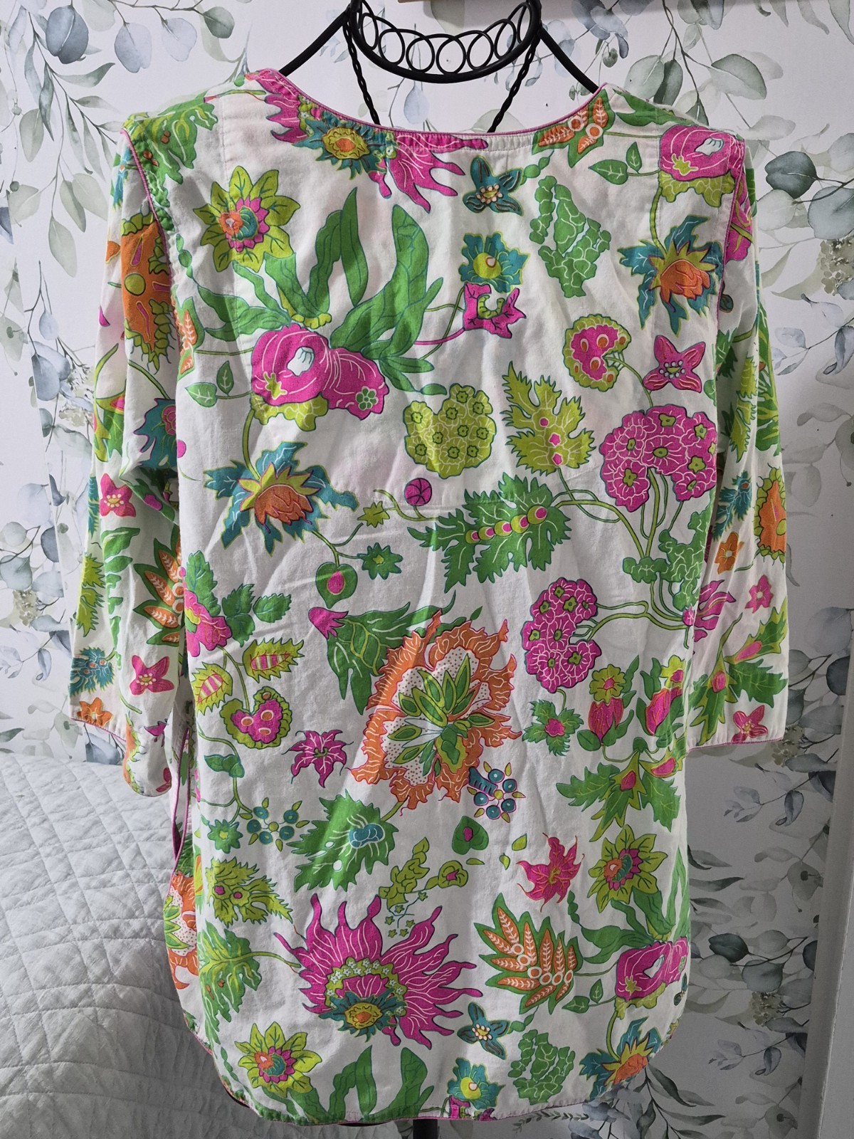 Gretchen Scott Glorious Brights Split Neck TunicLadies Size XL
