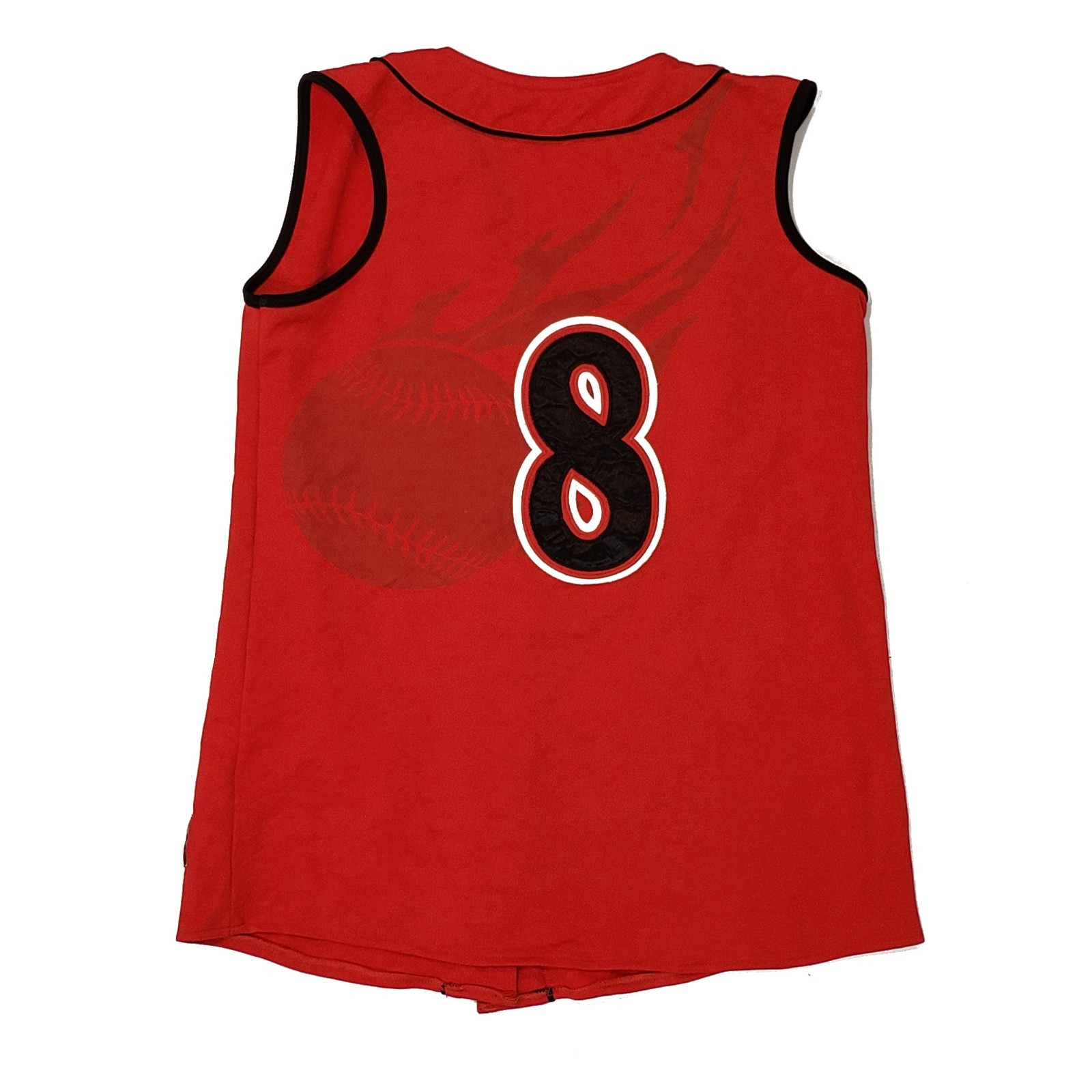 Effingham Flame High School Football Button Up Tank Top – M – FREE SHIPPING