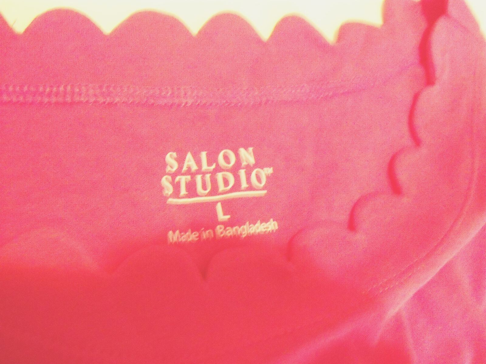 Salon Studio Shirt Women’s Pink Size Large