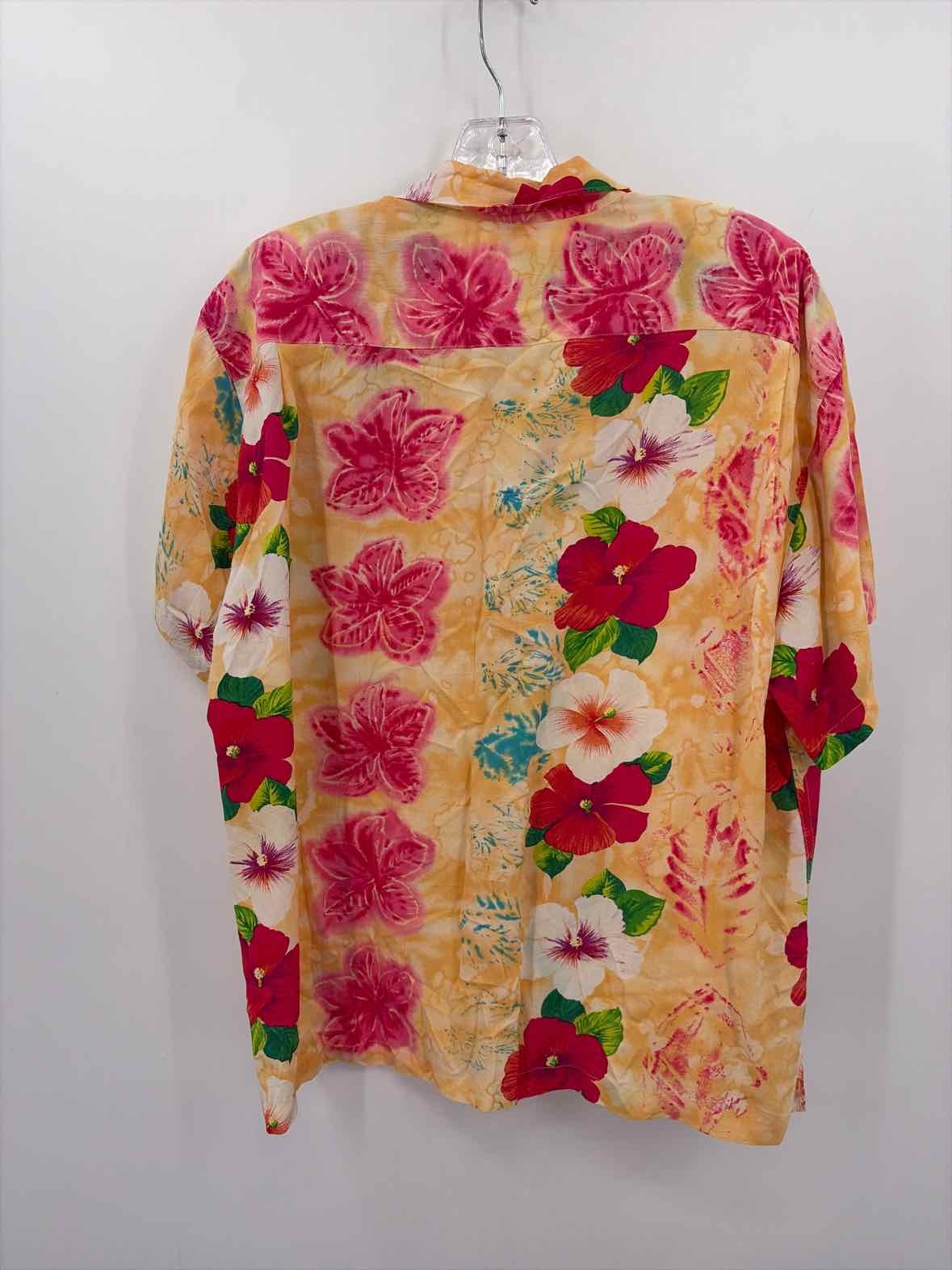 Pre-Owned Jams World Yellow Size Small Floral Button Down