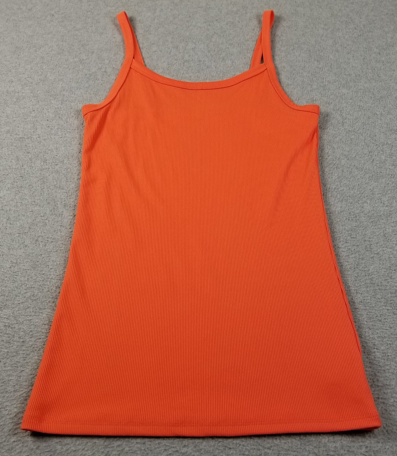 NEW NO BOUNDARIES Cami Tank Top Women Junior’s Medium Orange Sleeveless Stretch