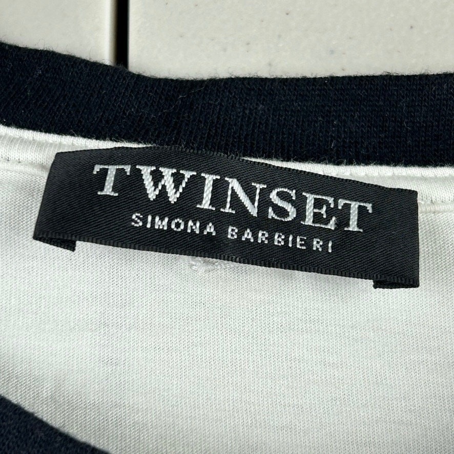 TWINSET Simona Barbieri Rock Graphic Embellished S T-Shirt MSRP $309