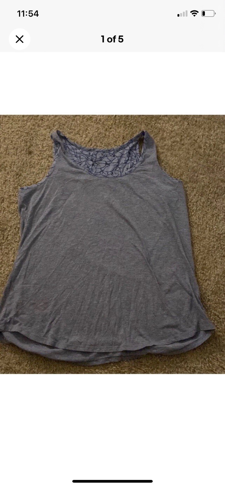Columbia Xl Blue Tank Blouse